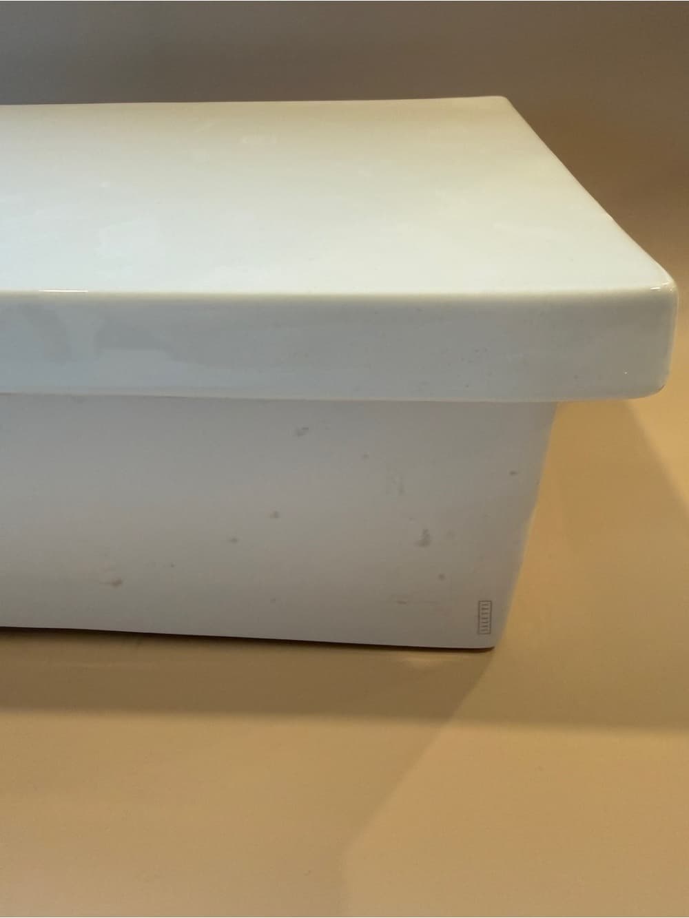 Seletti White Ceramic Storage Box with Lid - Thumbnail 3