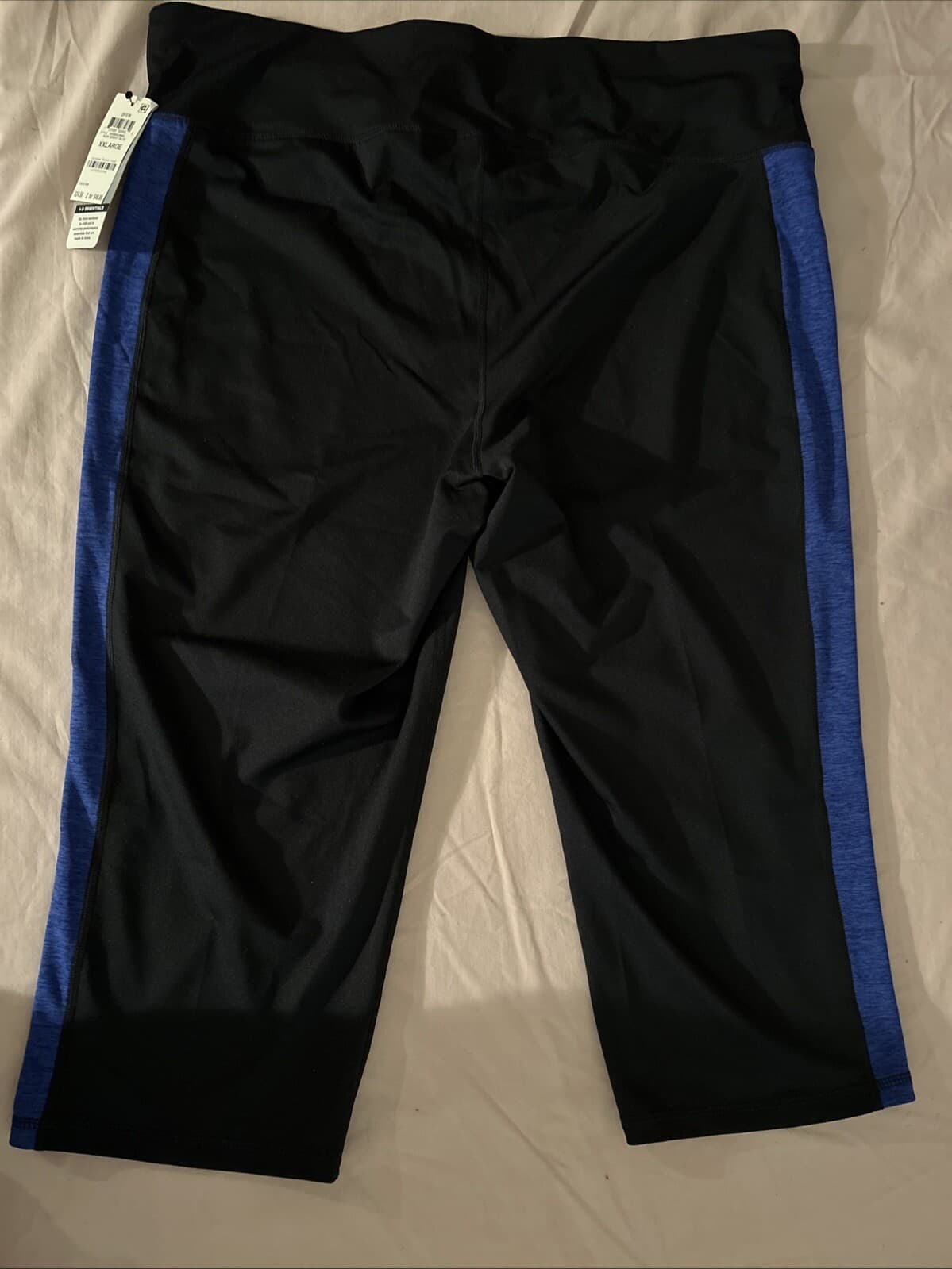 Ideology Colorblocked Cropped Leggings Size: 2xl Blue And Black - Thumbnail 4