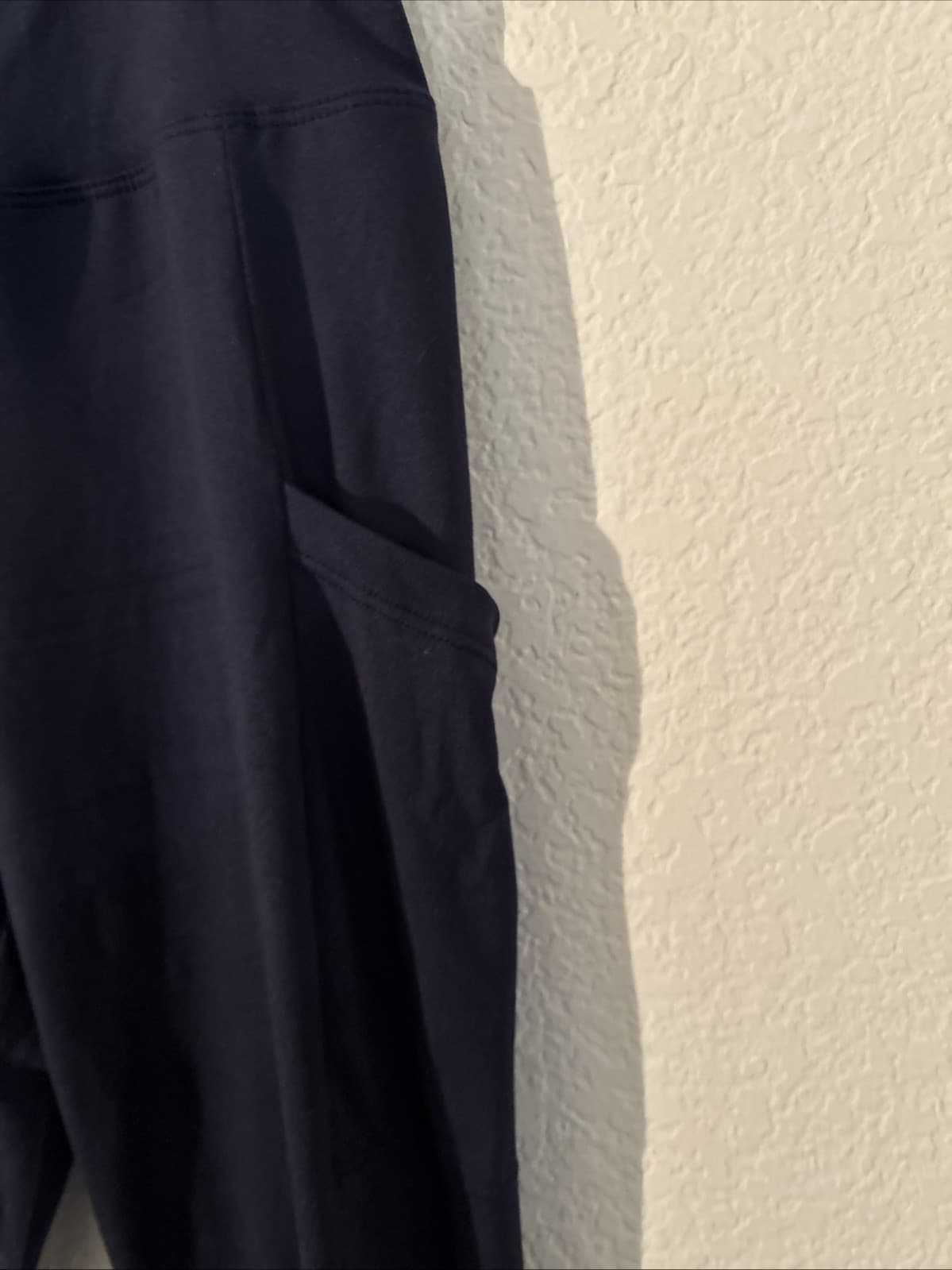 Women’s S/M Navy Blue Leggings Pockets On The Side - Thumbnail 2