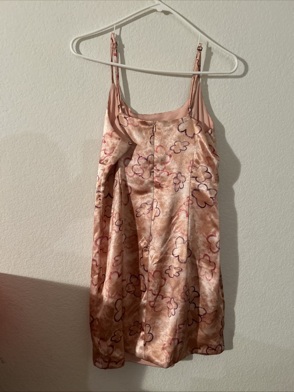 Women’s sleeveless medium wild fable Pink Multi Colored Knee Length Dress - Thumbnail 3