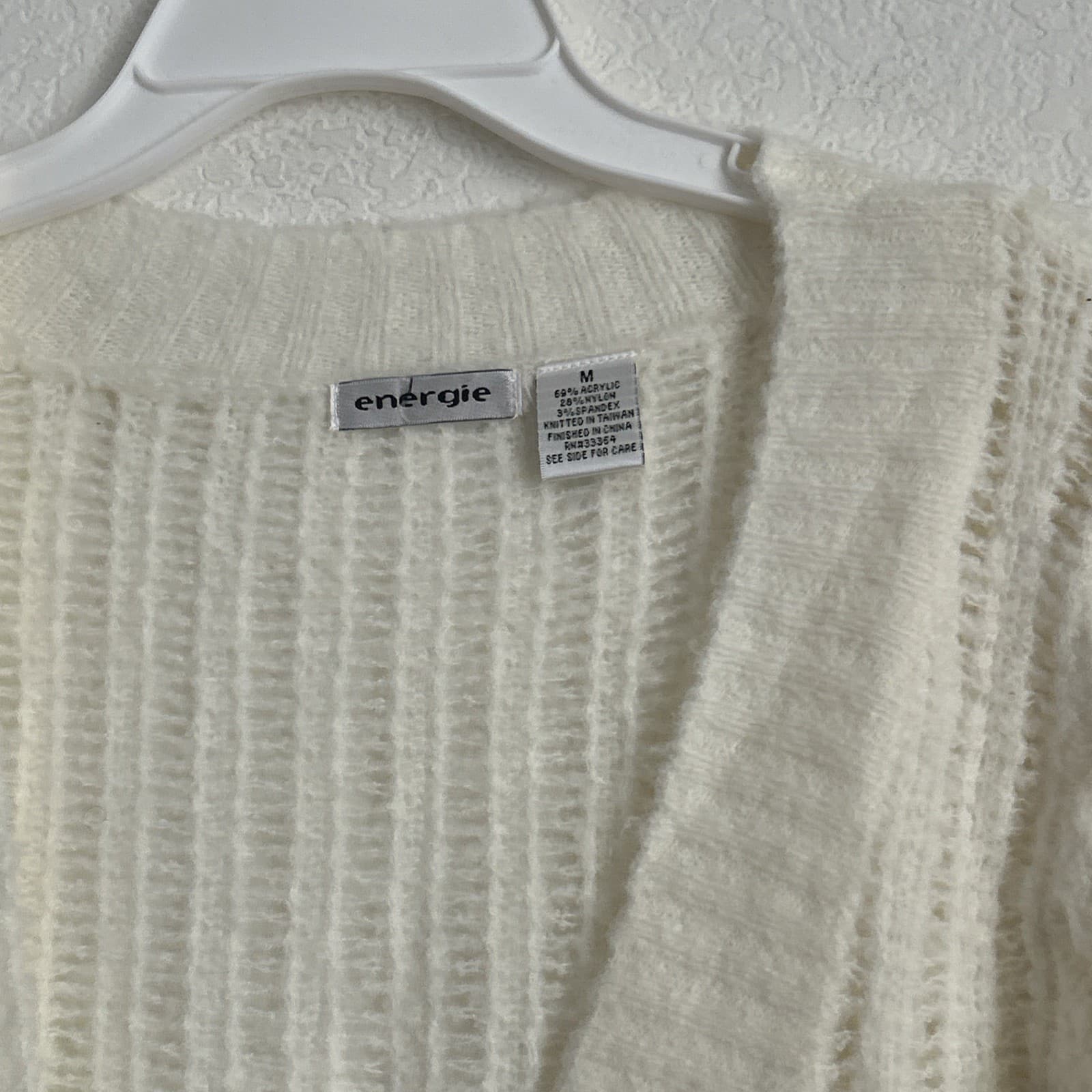 Women’s Energize Medium Ivory Sweater NWOT - Thumbnail 2
