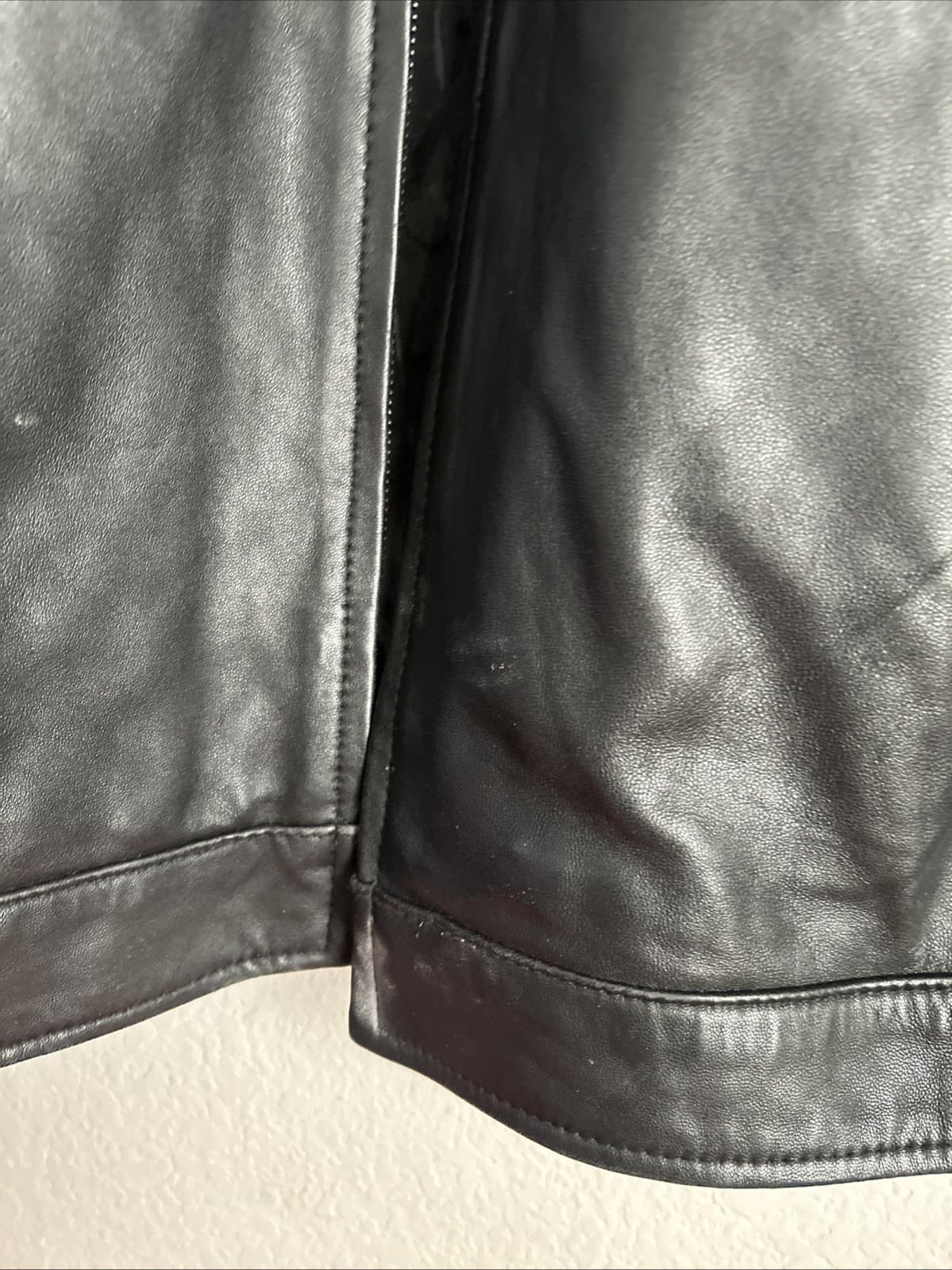 Boston Harbor Men’s Black New Zealand Lamb Leater Jacket 3 XL NWOT - Thumbnail 2