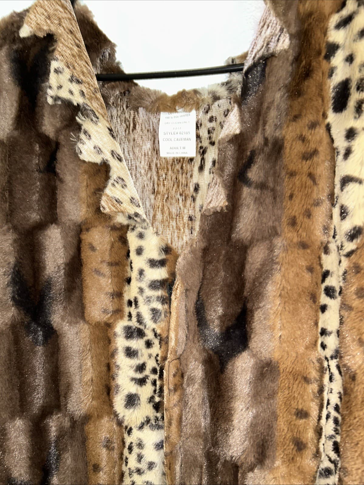 Cool Caveman Vest Adult Medium Size Womens Dry Clean Only - Thumbnail 2