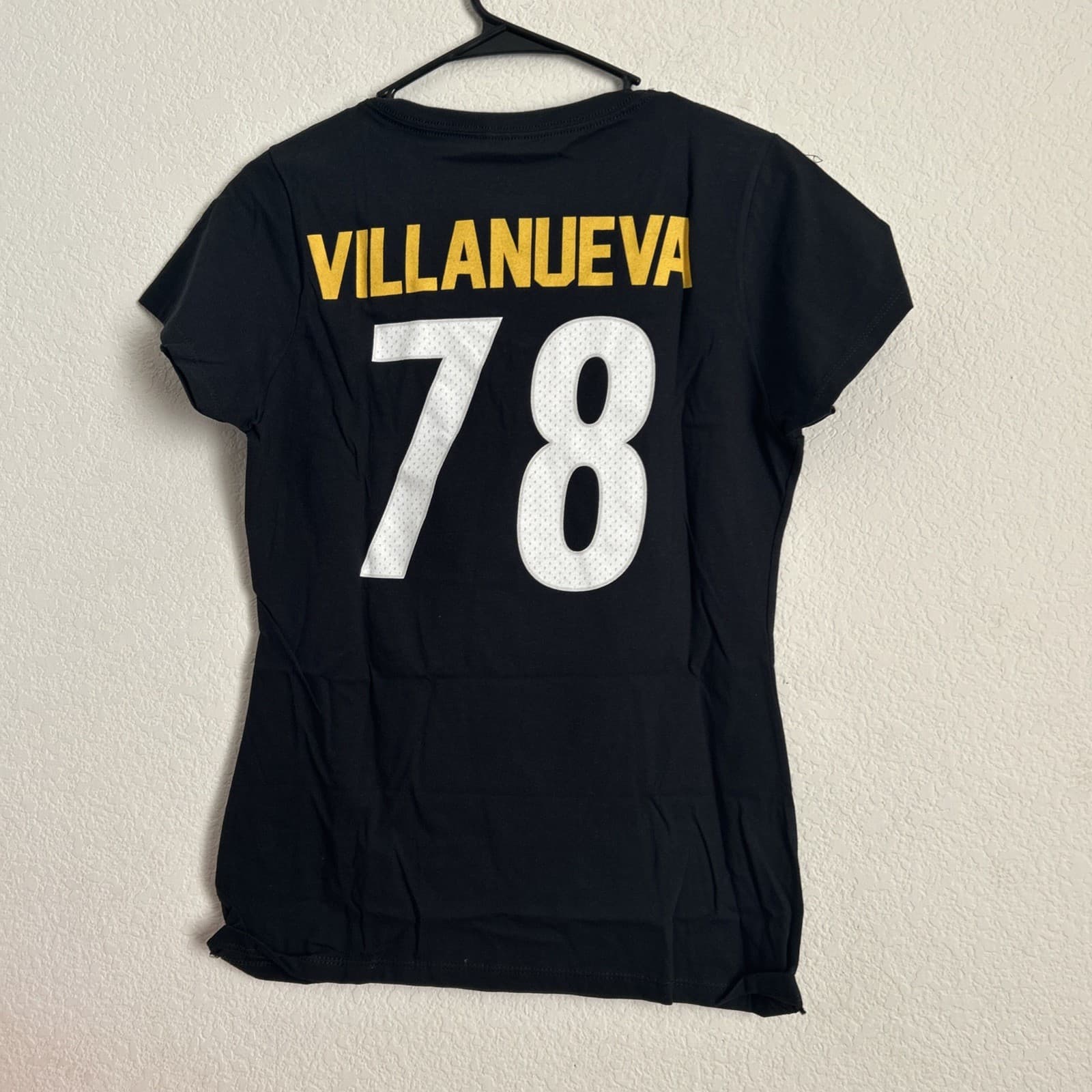 Women’s Pittsburgh Steelers Jet Black Ladies Small V Neck Tee NWT - Thumbnail 3