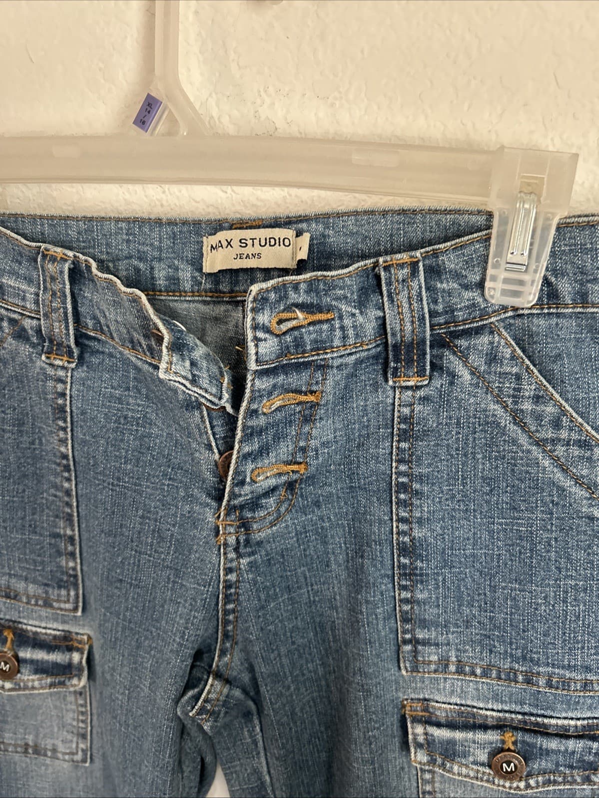 Women’s Max Studio Jeans Size 8 Wide Leg - Thumbnail 2