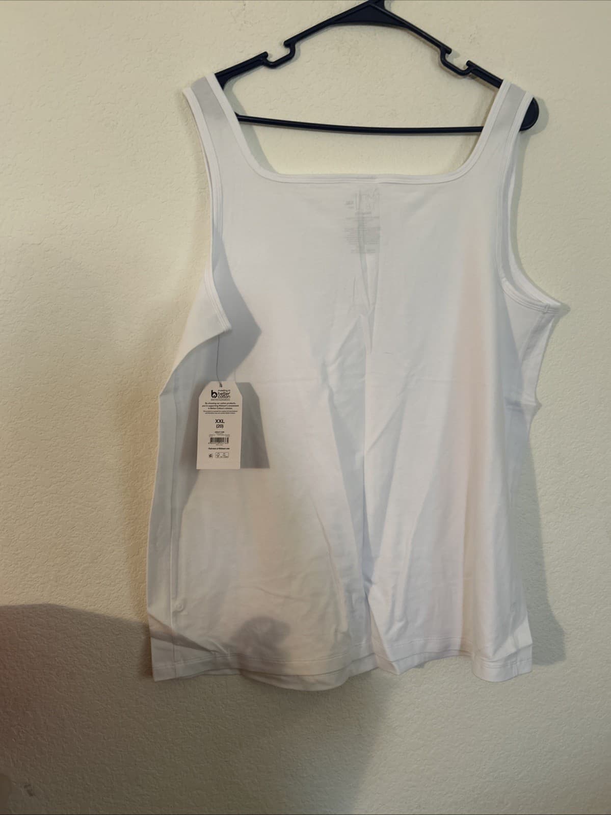 Women’s Time And Tru Maternity White Tank XXL (20) NWT - Thumbnail 6