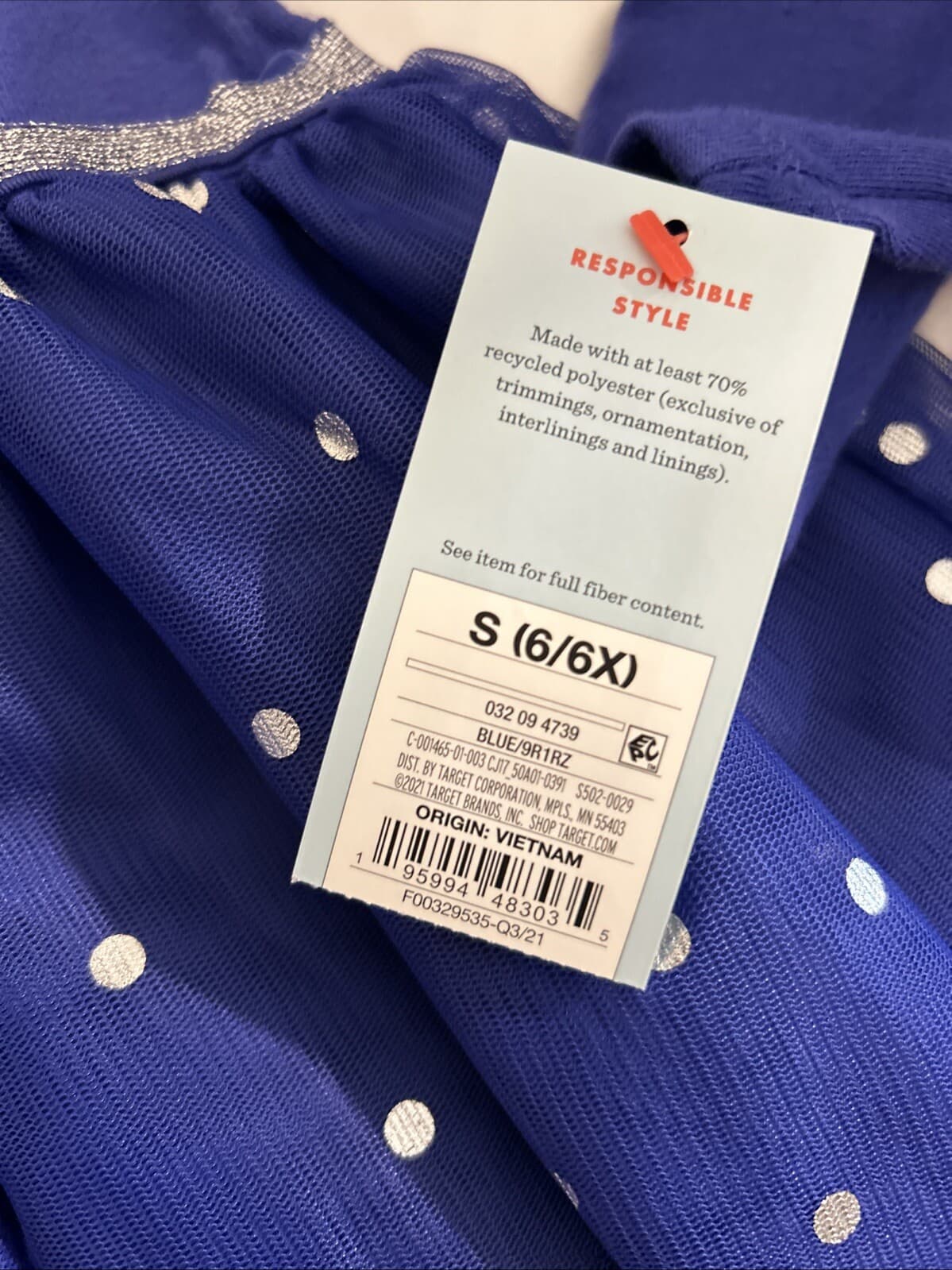 Girl small blue dress 6/6x NWT - Thumbnail 4