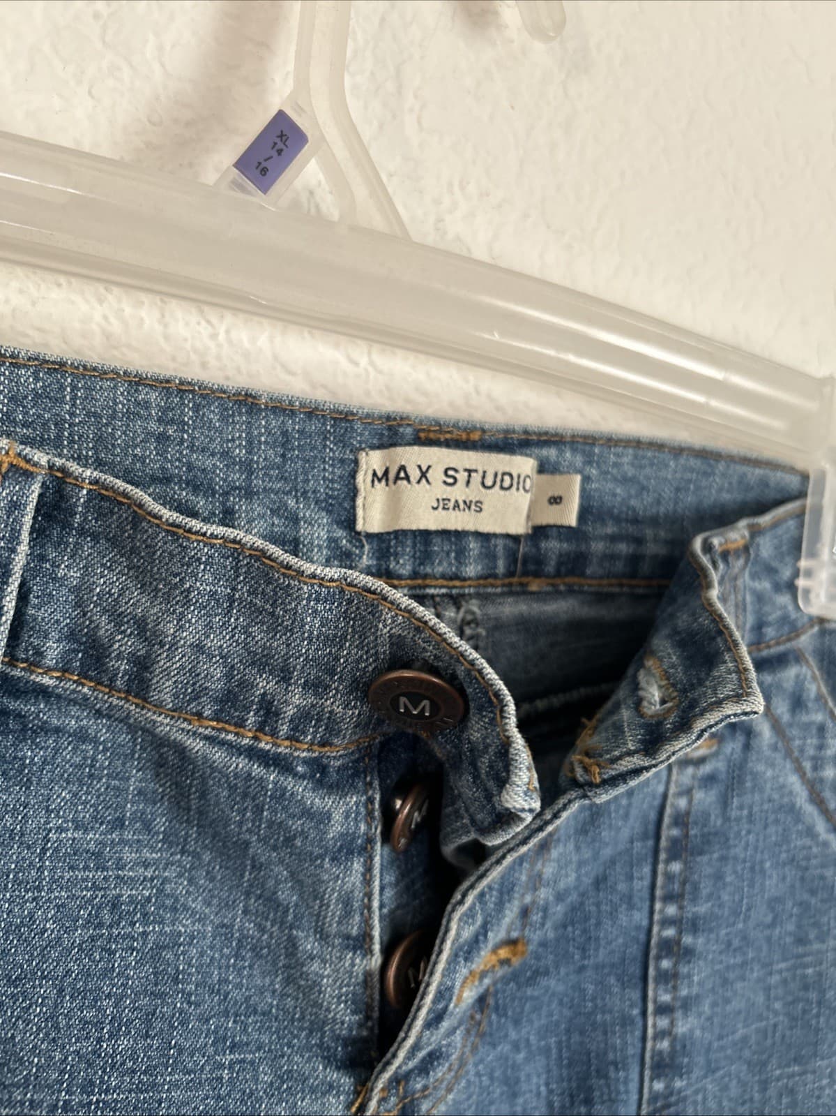 Women’s Max Studio Jeans Size 8 Wide Leg - Thumbnail 3