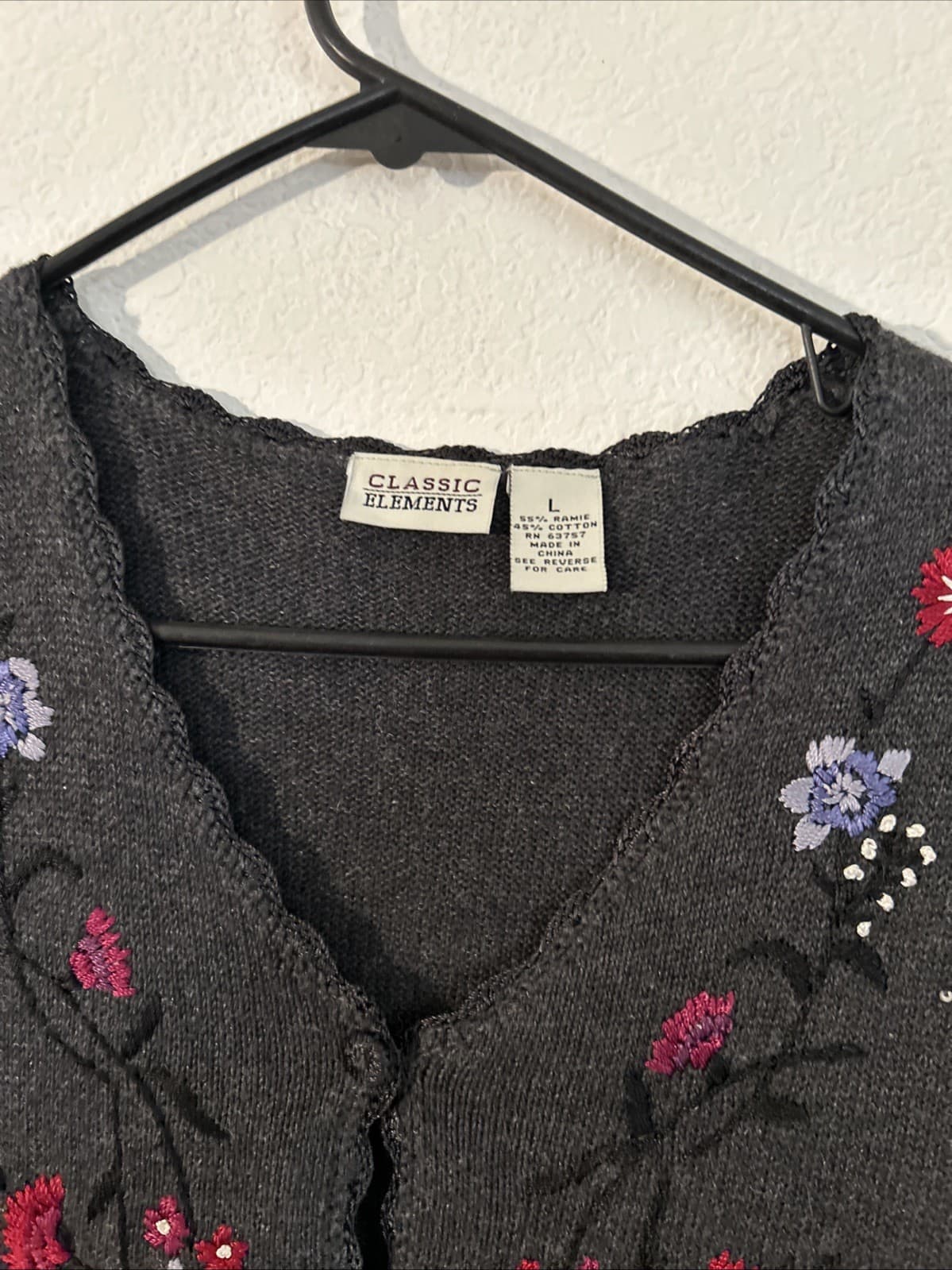 Women’s Large Gray Vest Nwot Classic Elements - Thumbnail 2