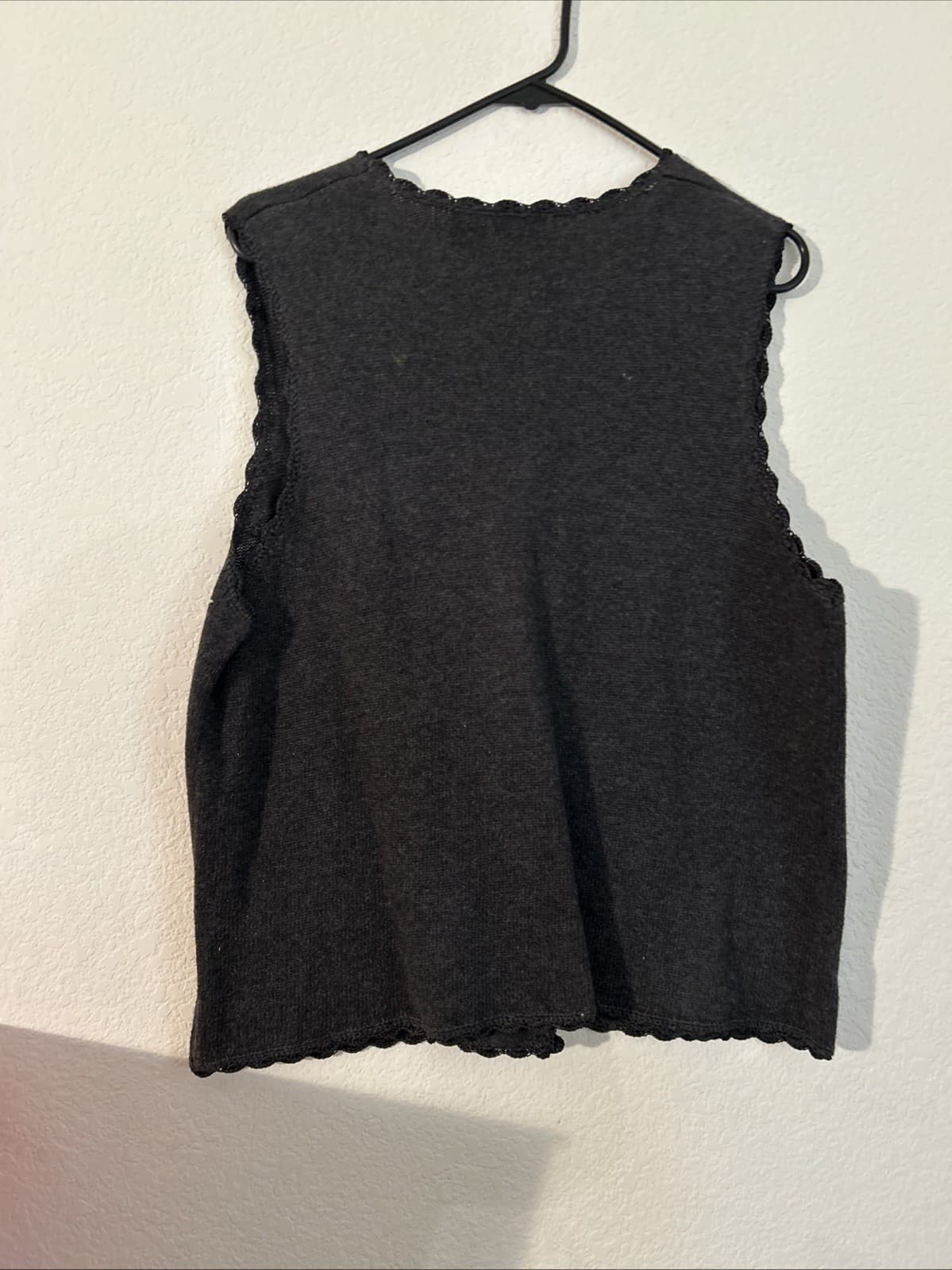 Women’s Large Gray Vest Nwot Classic Elements - Thumbnail 3