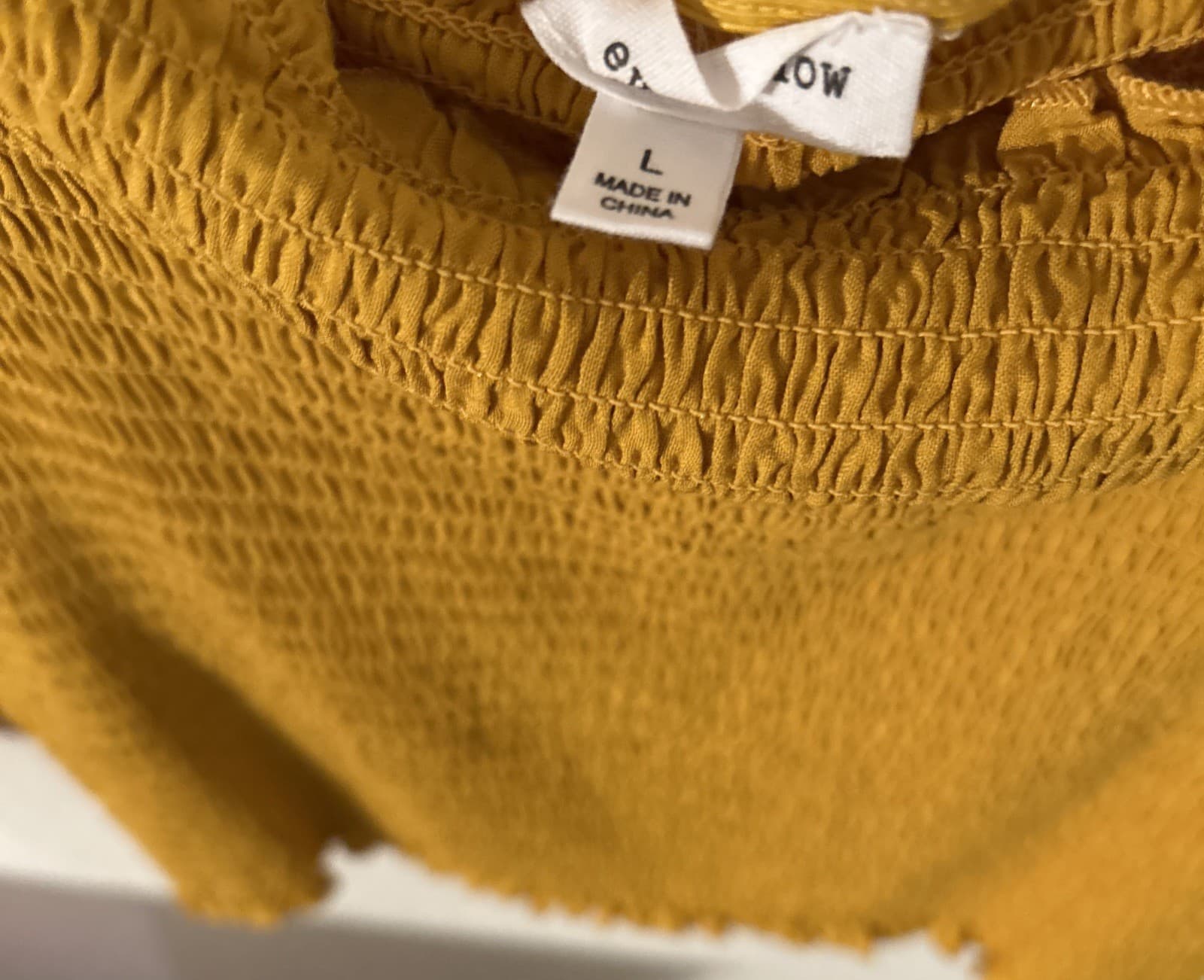 Women Large Top Mustard Color Nwot - Thumbnail 4