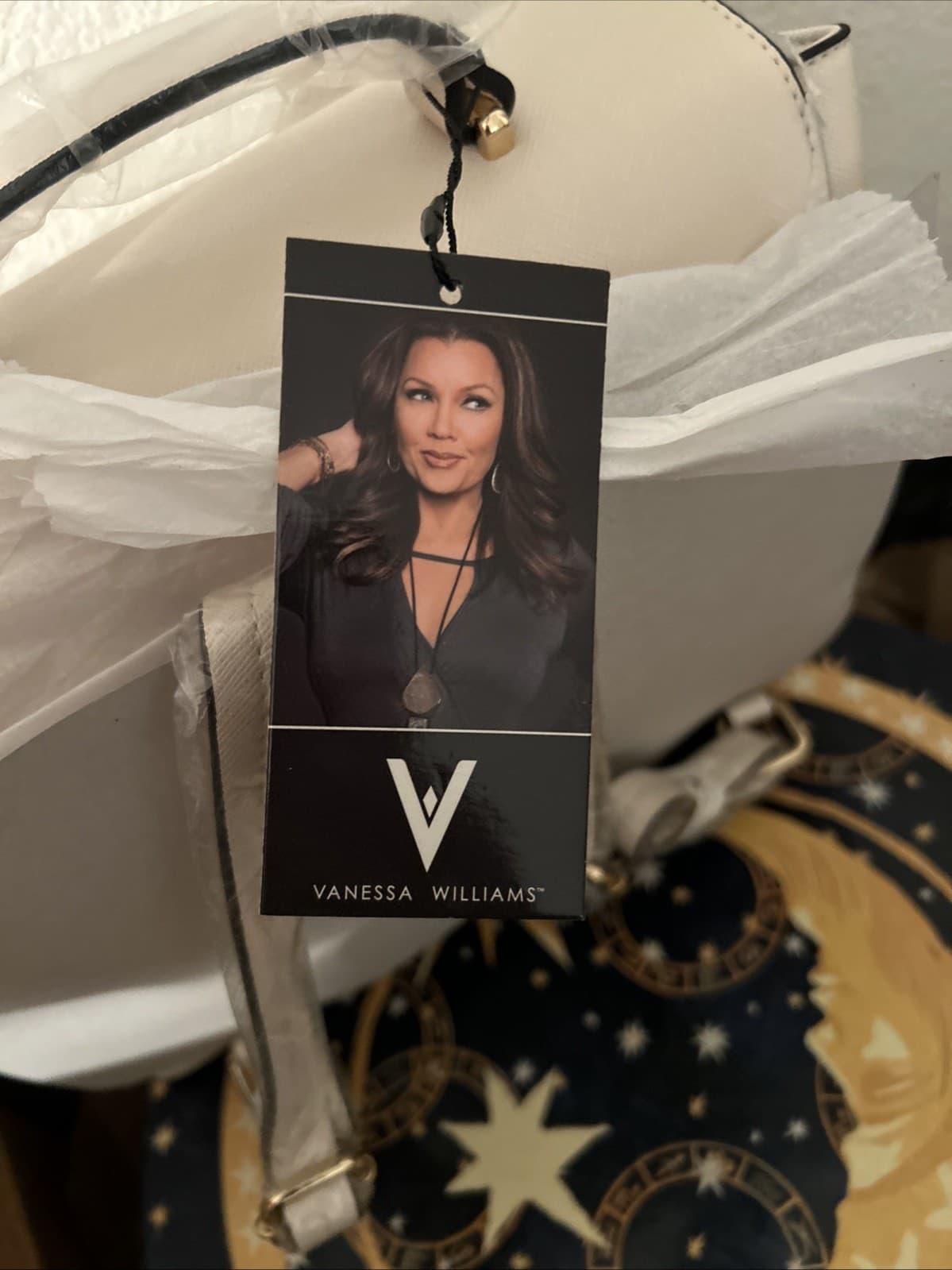 Vanessa Williams Backpack/Purse White New With Dust Bag Great Gift (bin K) - Thumbnail 3