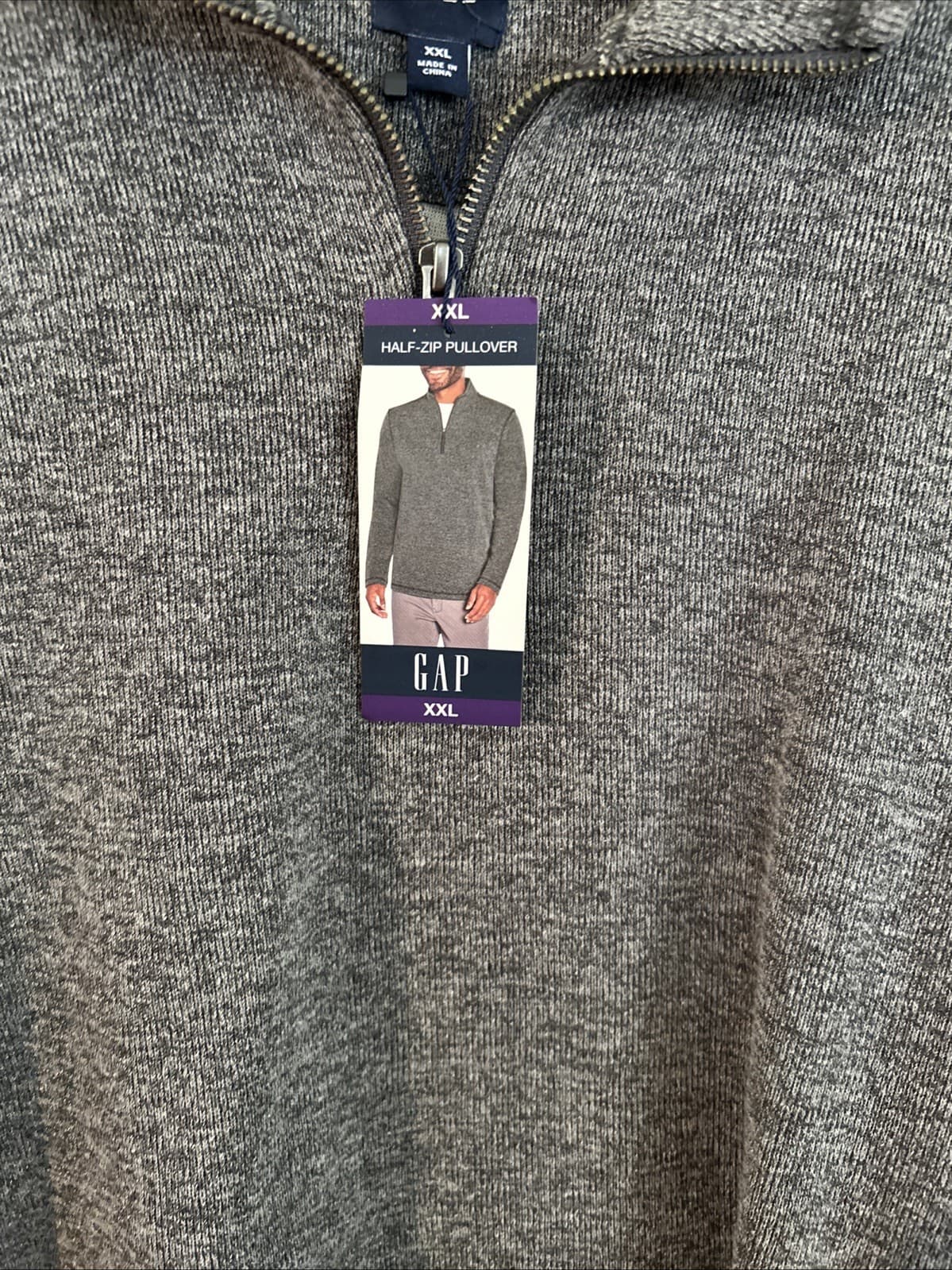 Men’s gap XXL sweater half zip pullover NWT - Thumbnail 3