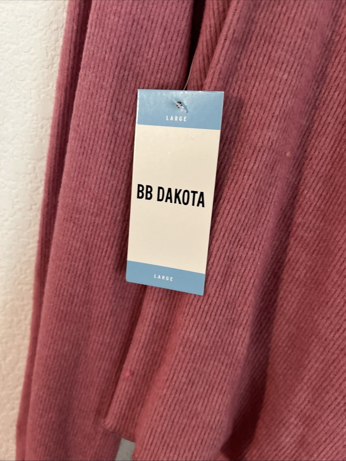BB Dakota 2 Piece Lounge Set Womens Large Pink Long Sleeve NWT - Thumbnail 5