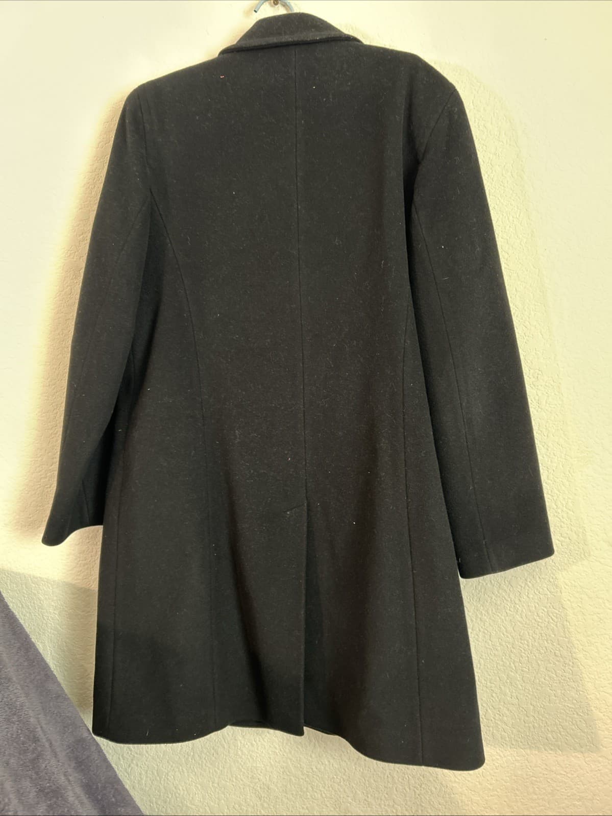 Women’s Black Wool Trenchcoat Size 10 Liz Claiborne - Thumbnail 6