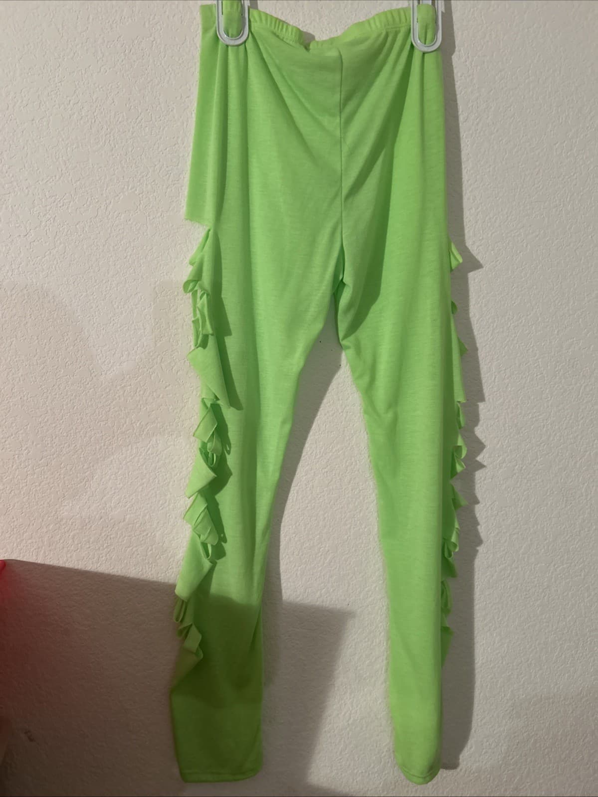 Women’s large lime green leggings - Thumbnail 3