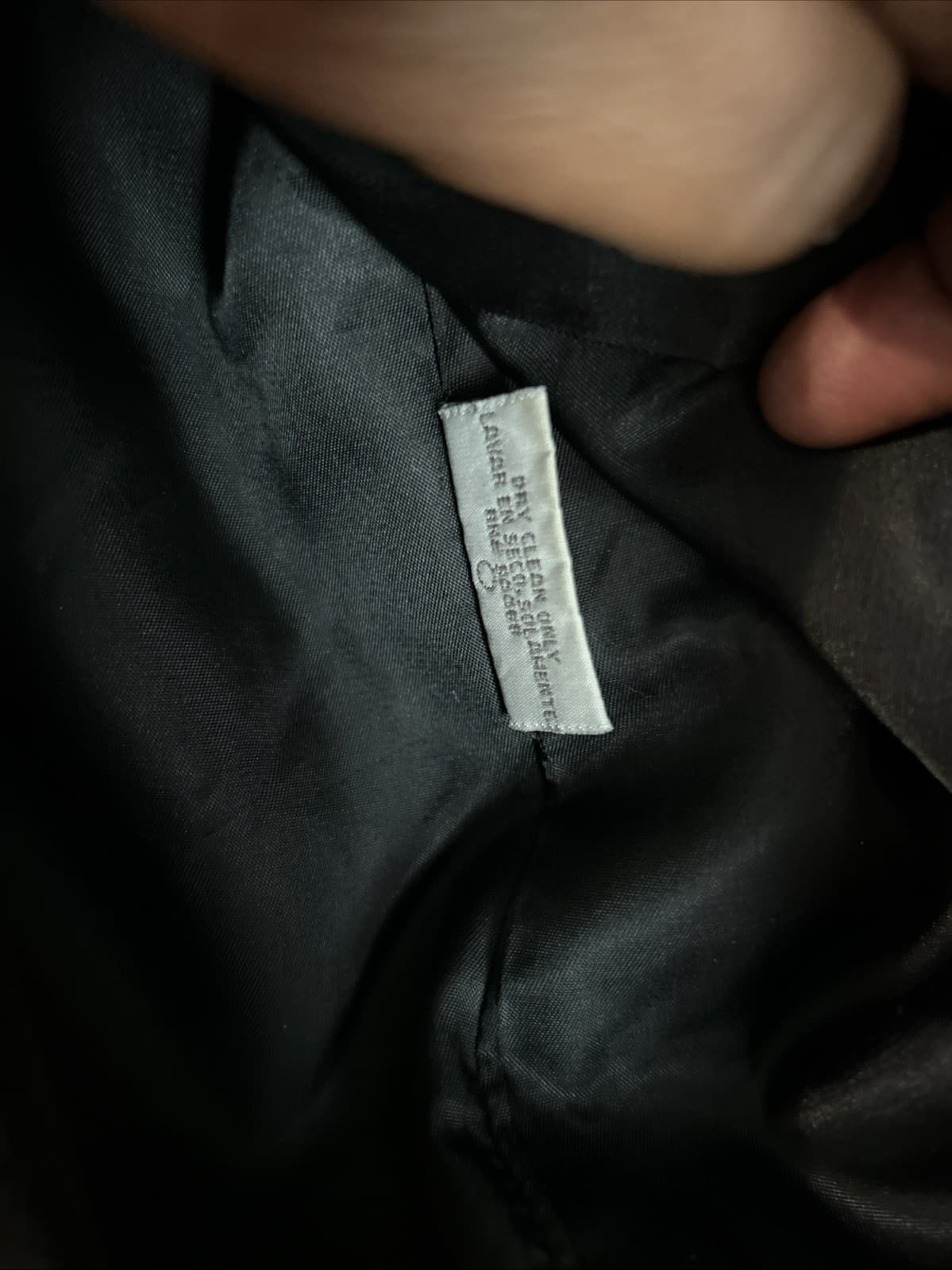 Women’s Black Wool Trenchcoat Size 10 Liz Claiborne - Thumbnail 5