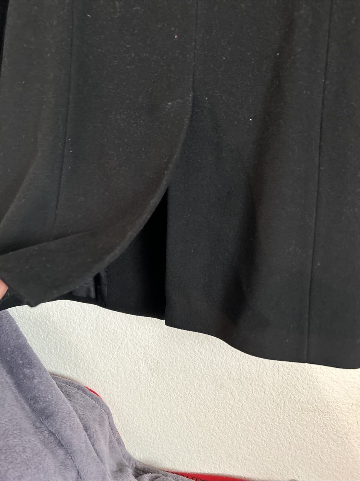 Women’s Black Wool Trenchcoat Size 10 Liz Claiborne - Thumbnail 7