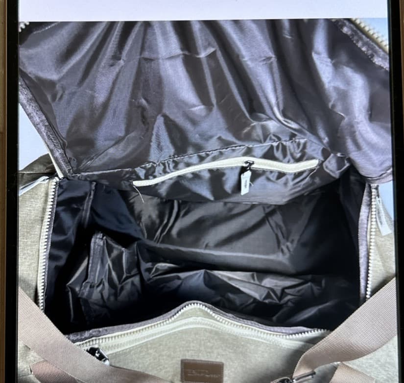 Bella Russo 20 Inch Canvas Urban Desert Travel Duffle Bag - Tan/Brown NEW - Thumbnail 5