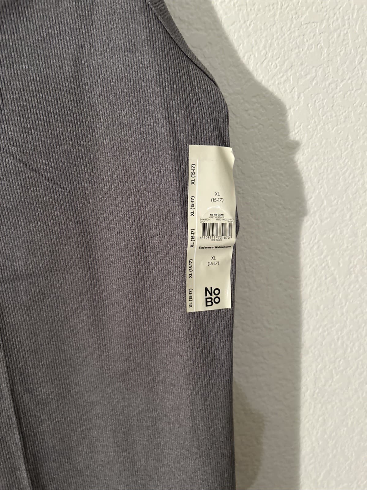 Set Of 3 No Boundaries Rib Cami Black, White, Gray Size XL (15-17) NWT - Thumbnail 4