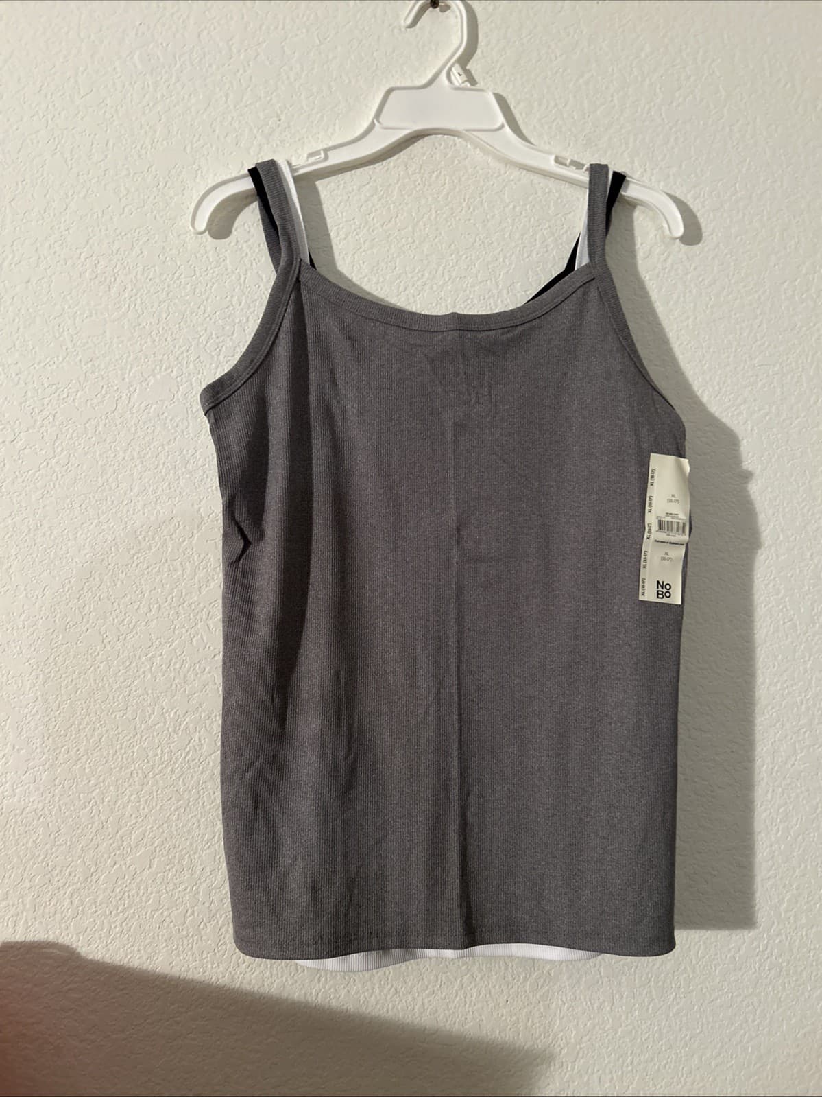 Set Of 3 No Boundaries Rib Cami Black, White, Gray Size XL (15-17) NWT - Thumbnail 3