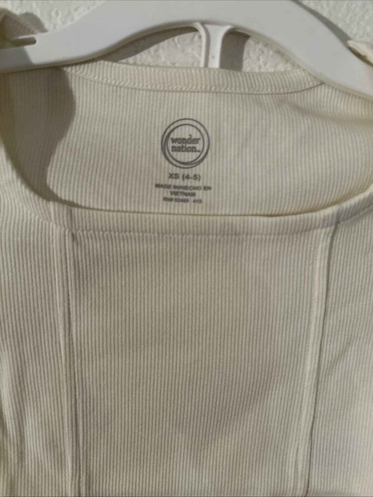 Girls XS (4/5) Wonder Nation Corset Top NWT Delicate Ivory - Thumbnail 3