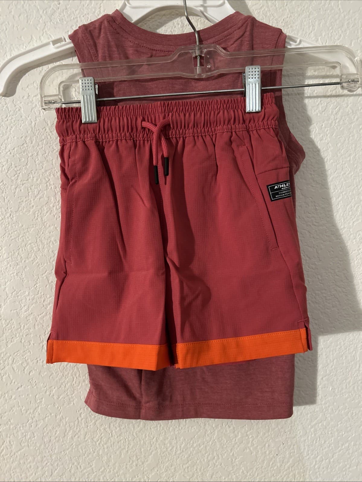 Boys Athletic Works 2 Piece Short Set XSmall (4-5) Red NWT - Thumbnail 7