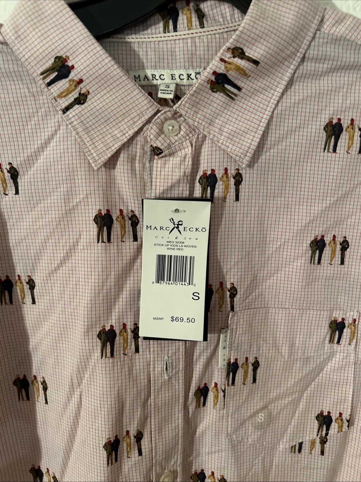 Men’s Small Button Down Marc Ecko NWT - Thumbnail 2