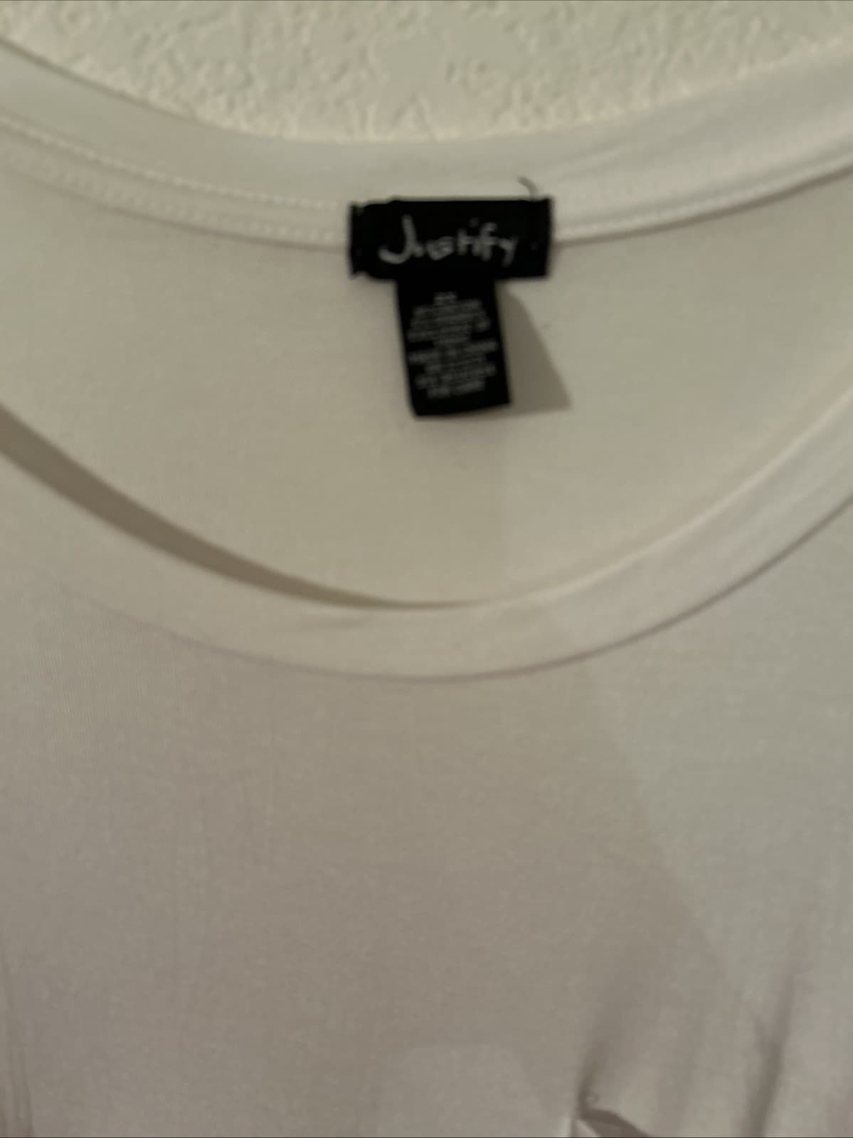 Women’s Justify White 2X Top New - Thumbnail 2