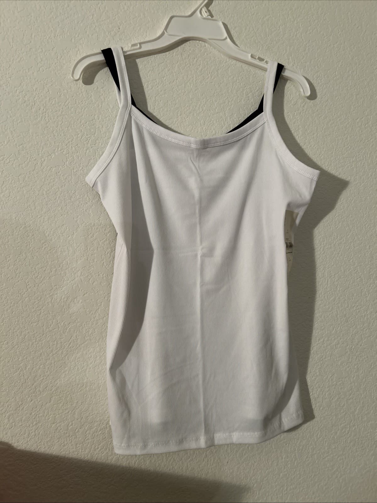 Set Of 2 No Boundaries Rib Cami Black, White, Size XL (15-17) NWT - Thumbnail 2