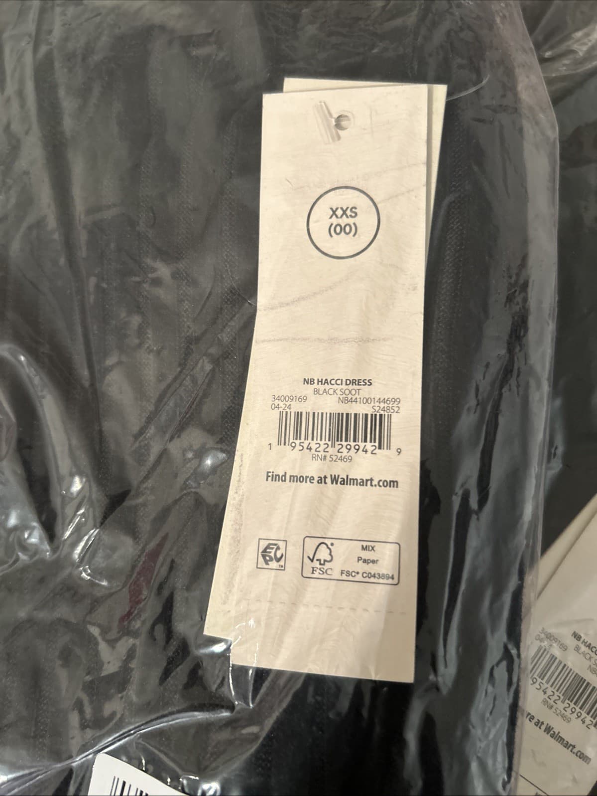 Women’s No Boundaries XXS (00) Hacci Dress NWT Black Sweater Type/Stretch Dress - Thumbnail 4