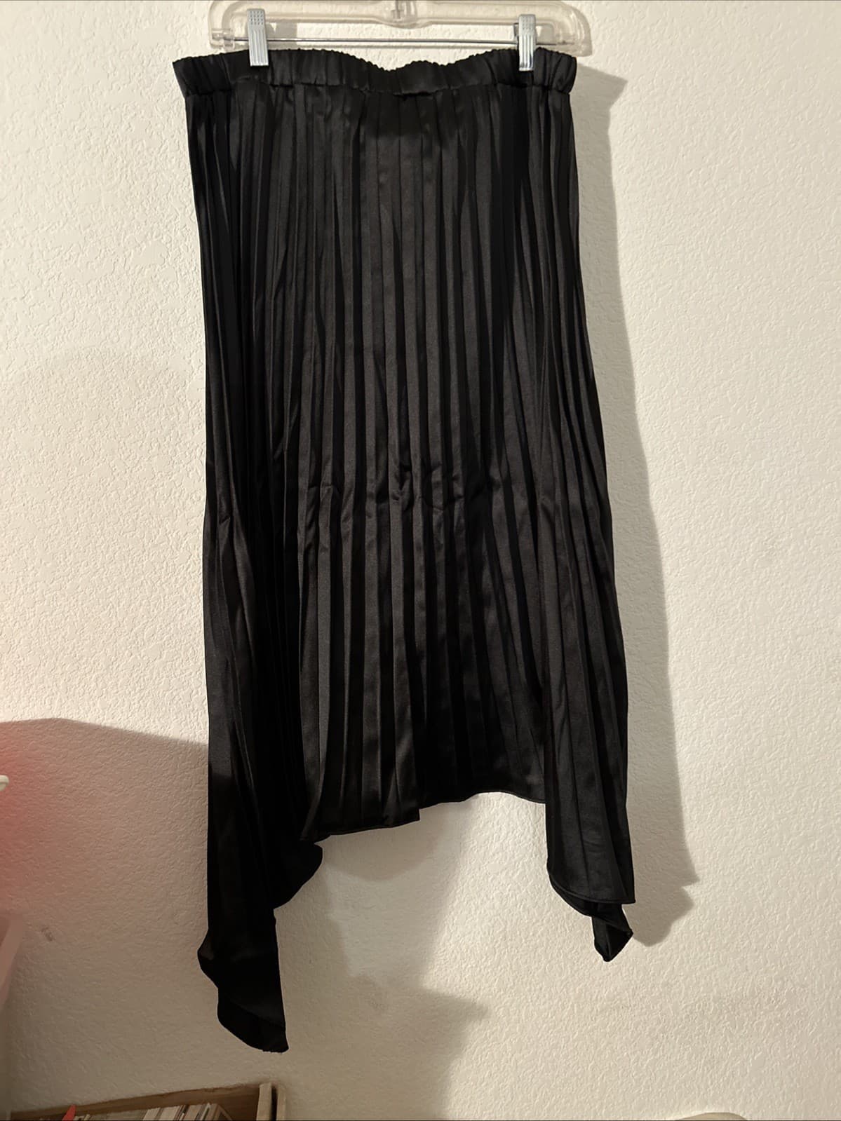 Women’s Midi Scoop Pleated Skirt Black NWT XL(16-18) - Thumbnail 4