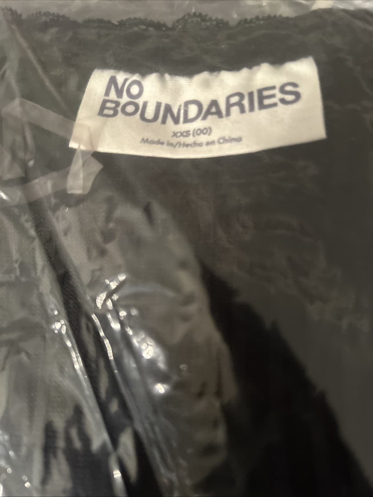 Women’s No Boundaries XXS (00) Hacci Dress NWT Black Sweater Type/Stretch Dress - Thumbnail 5