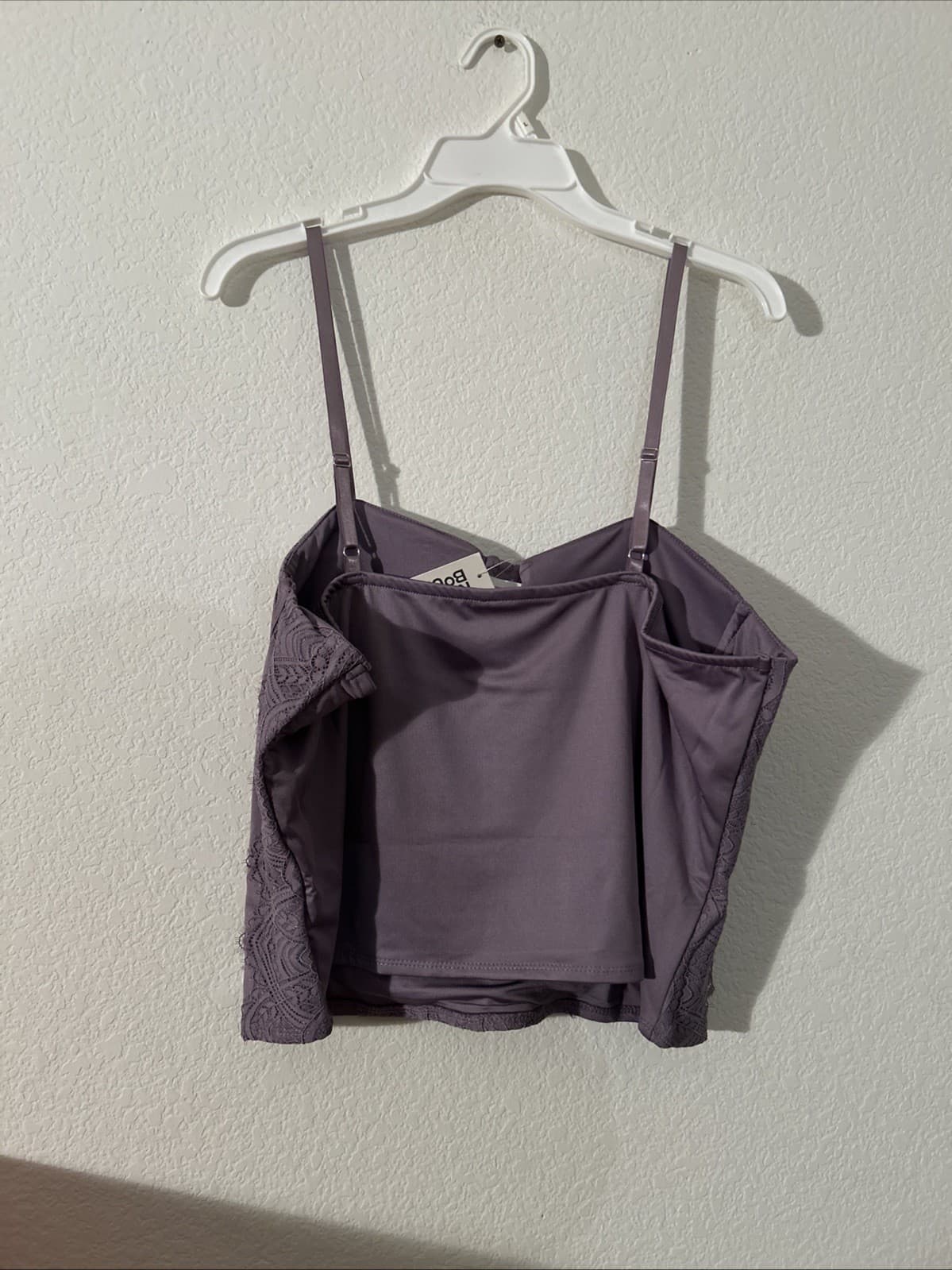 Women’s Lace Trim Corset Medium NWT Plum No Boundaries - Thumbnail 2