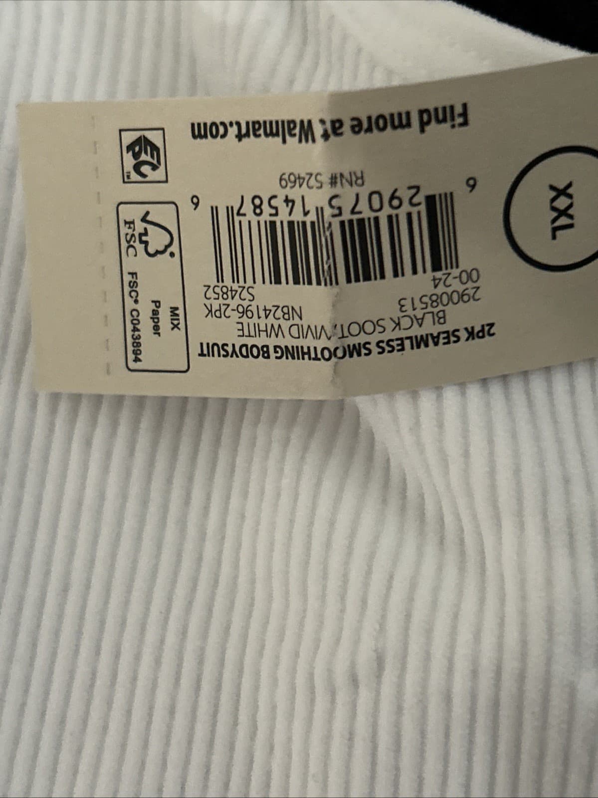Women’s 2 Pack seamless Light Smoothing XXL Bodysuit No Boundaries NWT - Thumbnail 5