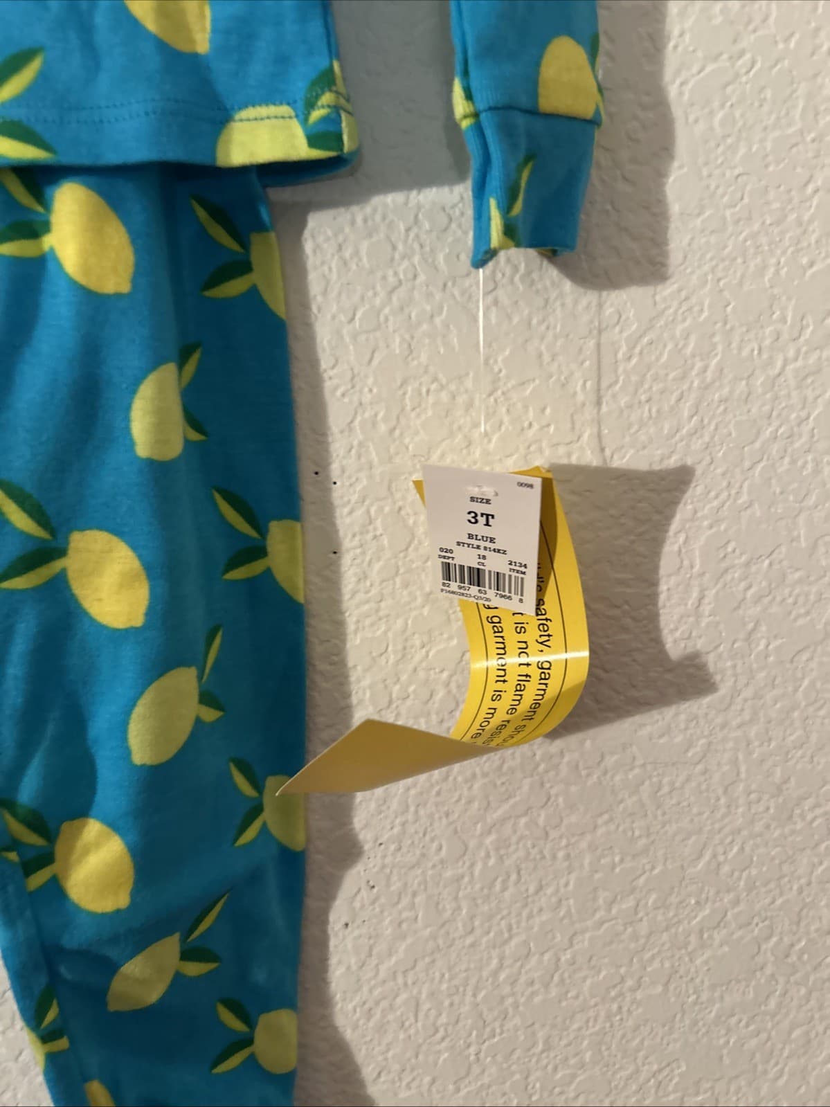 Unisex Toddlers 3T Blue 2 Piece Pajama Set NWT - Thumbnail 2