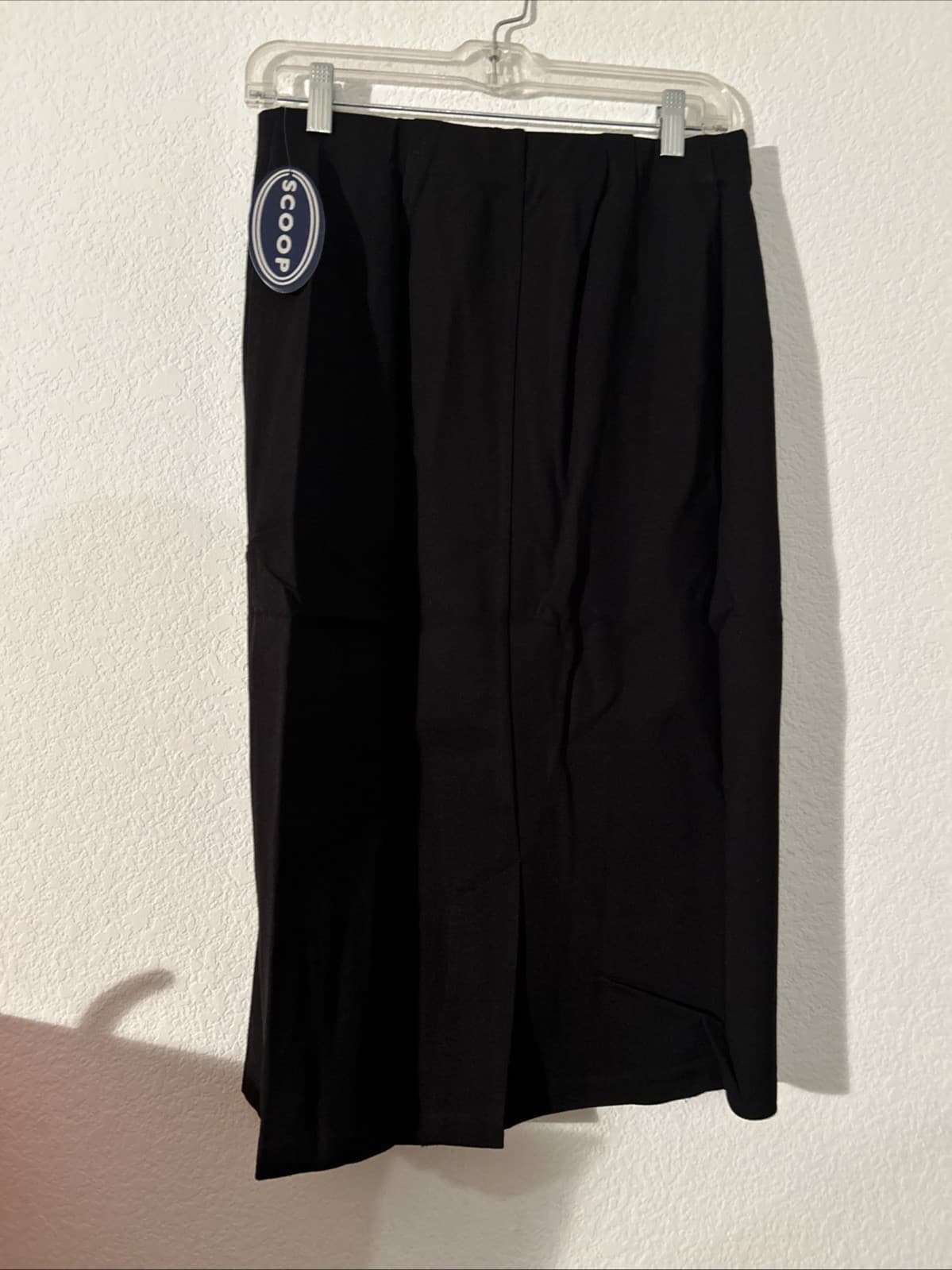 Women’s Scoop Midi Pencil Skirt Small (4-6) Black With Split - Thumbnail 3