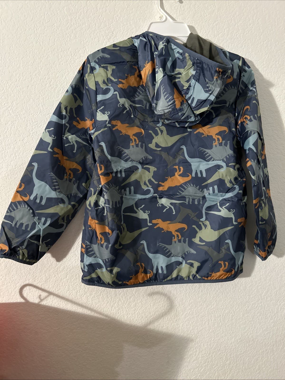 Boys Rain Jacket Dinosaur Large (10-12) NWT Wonder Nation Water Resistant - Thumbnail 3