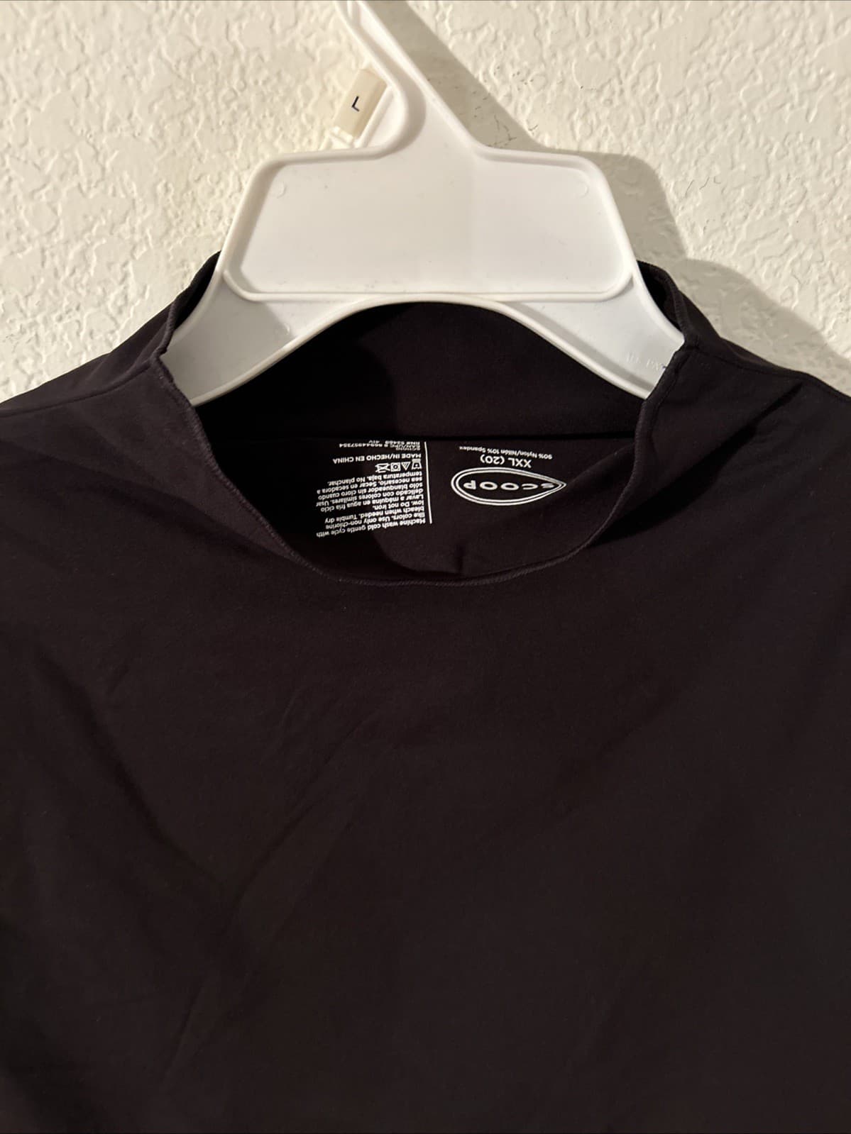 Women’s Scoop SMLSS LA Mock Bodysuit XXL (20) Black NWT - Thumbnail 4