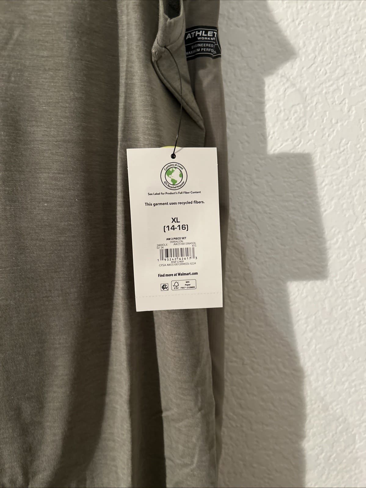 Boys Athletic Works 2 Piece Short Set Green Nwt XL (14-16) - Thumbnail 2