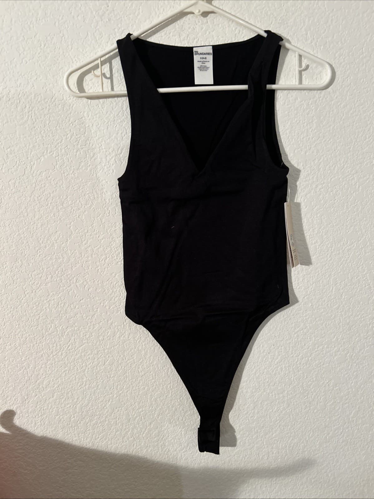 Women’s 2 Pack Small Bodysuit NWT No Boundaries 1 Black 1 Mauve - Thumbnail 6