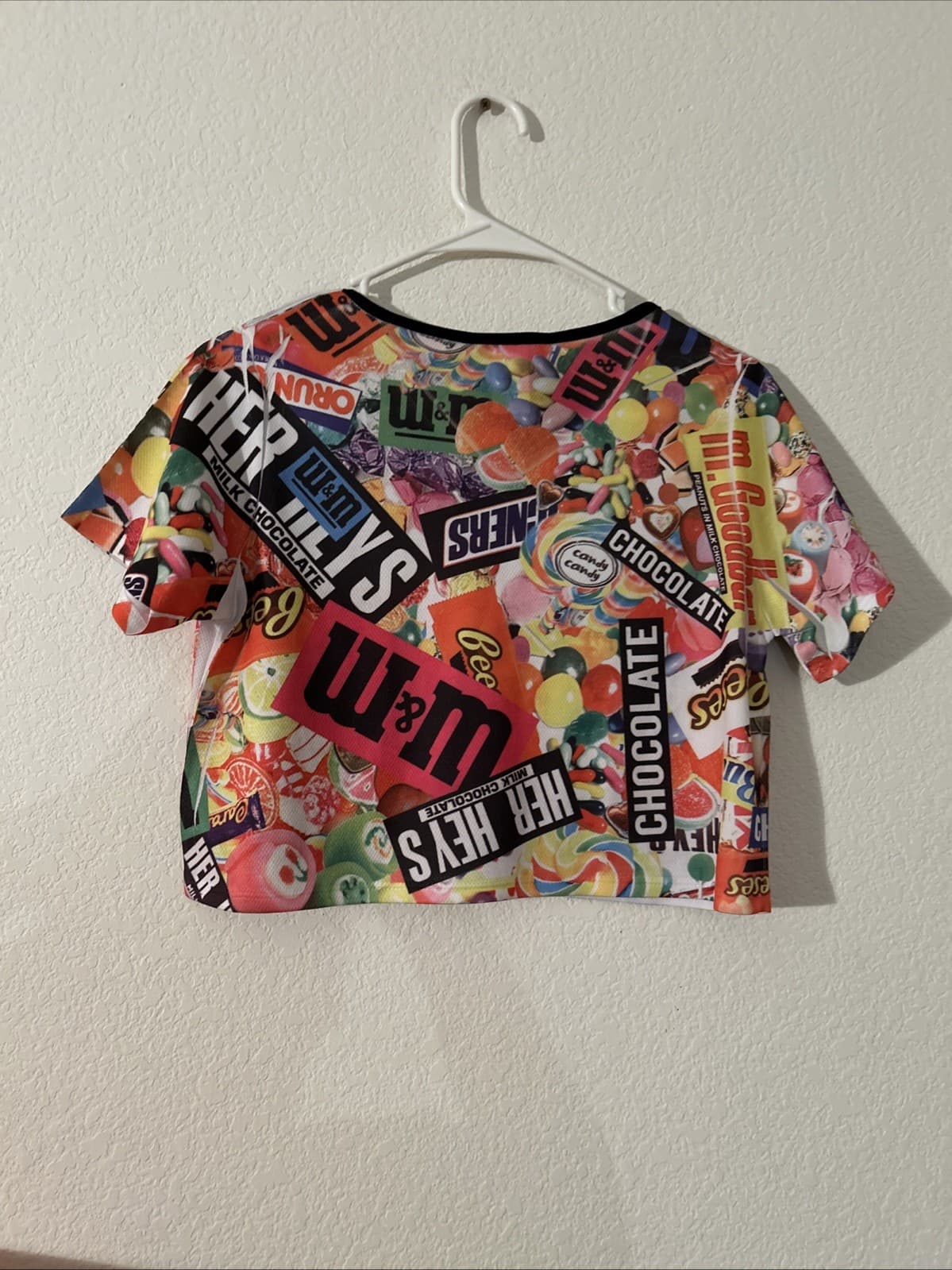 Women’s small crop top multicolor candy - Thumbnail 3