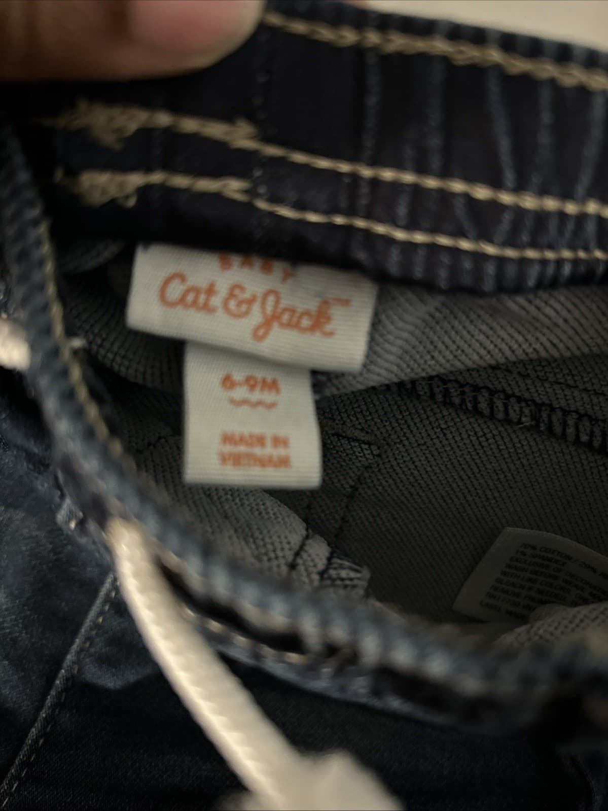 Lot Of 2 Dark Wash Jeans Infant Girls 6-9M NWT Cat & Jack - Thumbnail 3