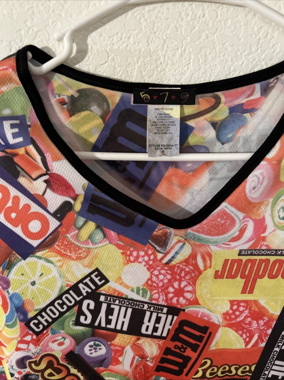Women’s small crop top multicolor candy - Thumbnail 2