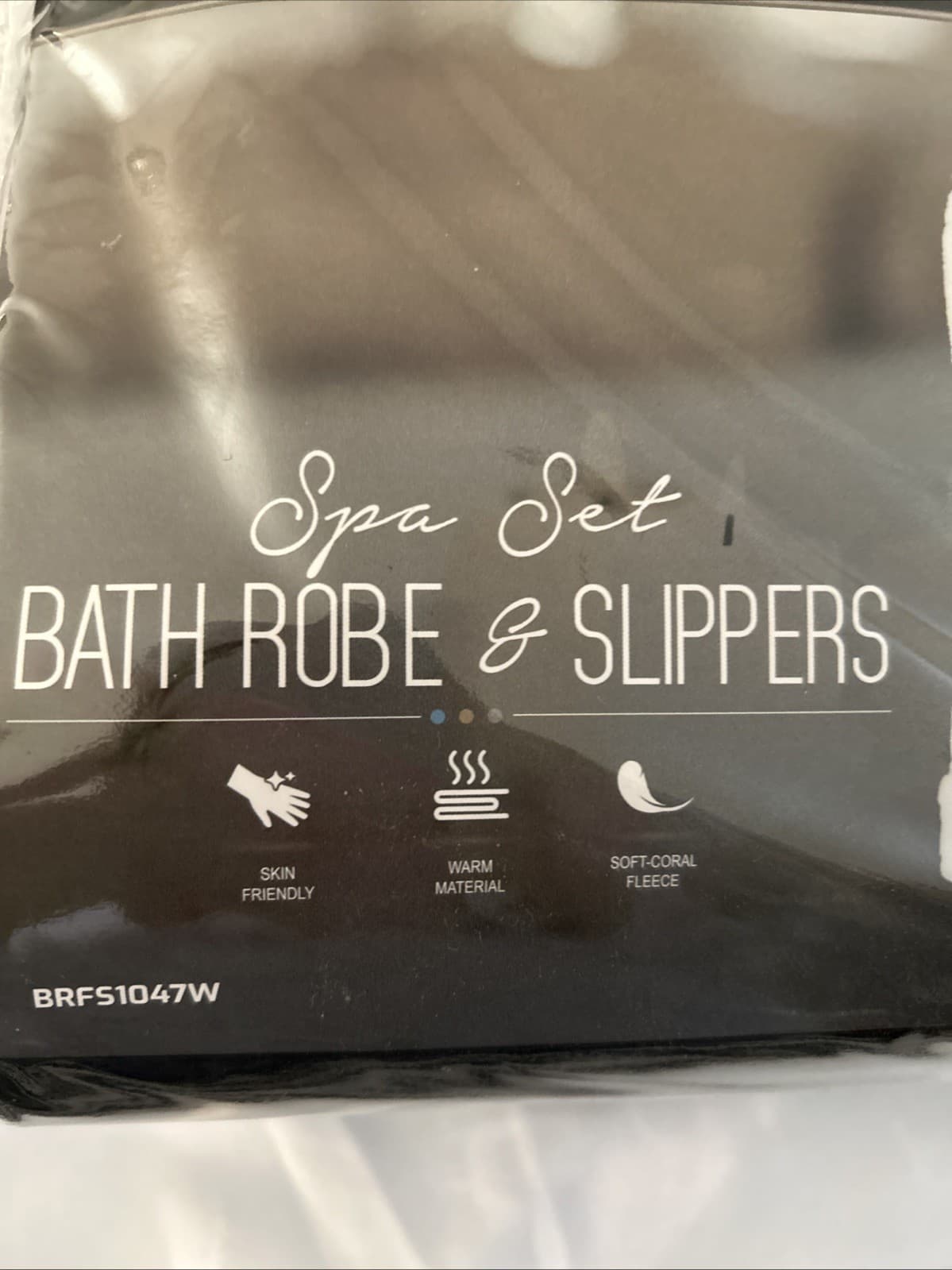 Ovente By Defining Beauty Spa Set Bath Robe & Slippers White One Size Fits Most - Thumbnail 2