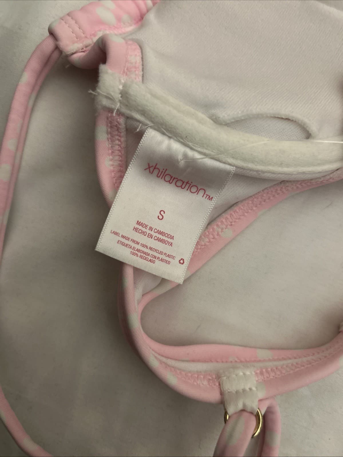 girls string bikini Top NWT Pink Small Xhilaration - Thumbnail 5