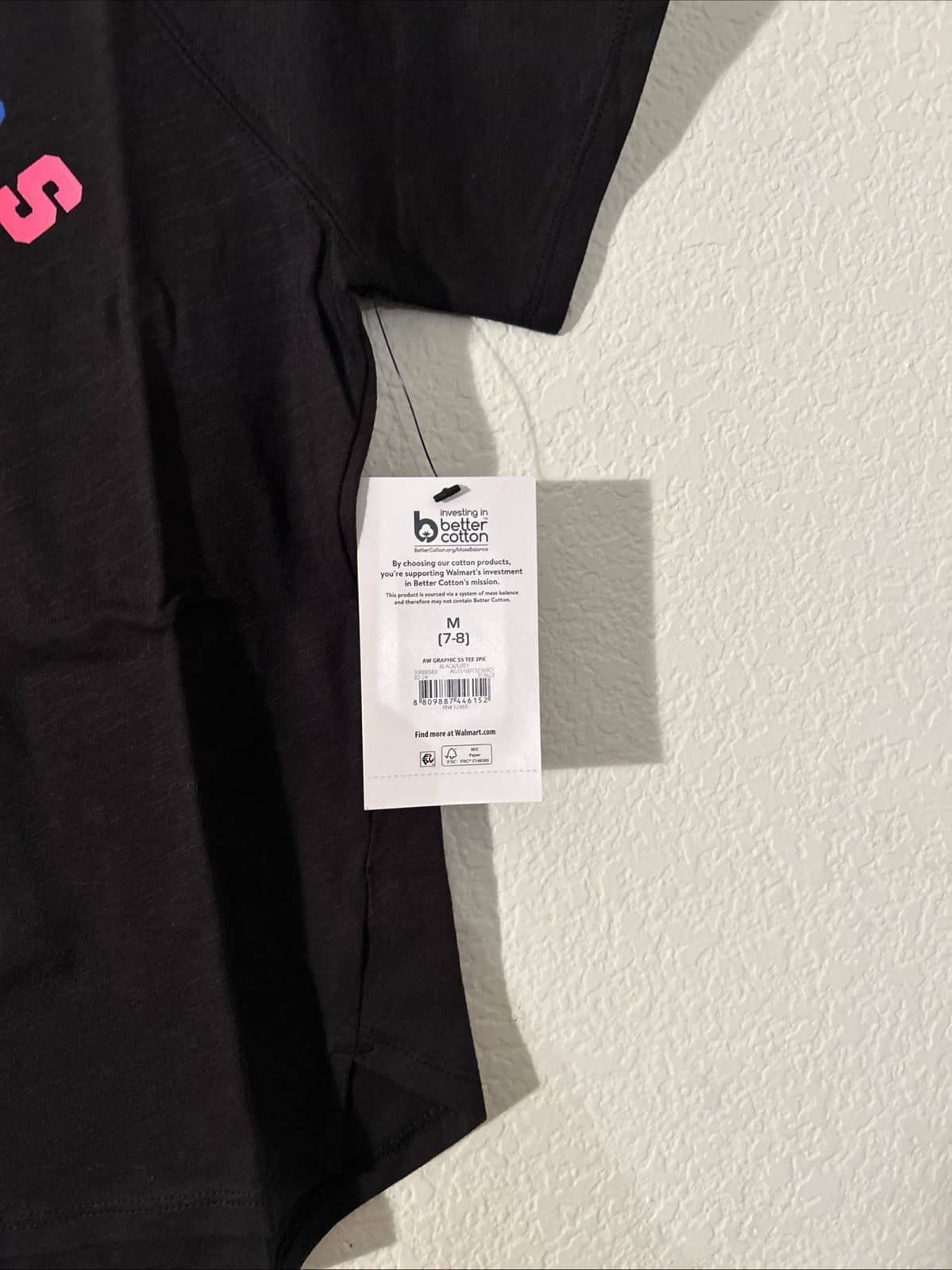 Girls 2 Pack Graphic Tees NWT Medium (7-8) Athletic Works - Thumbnail 2