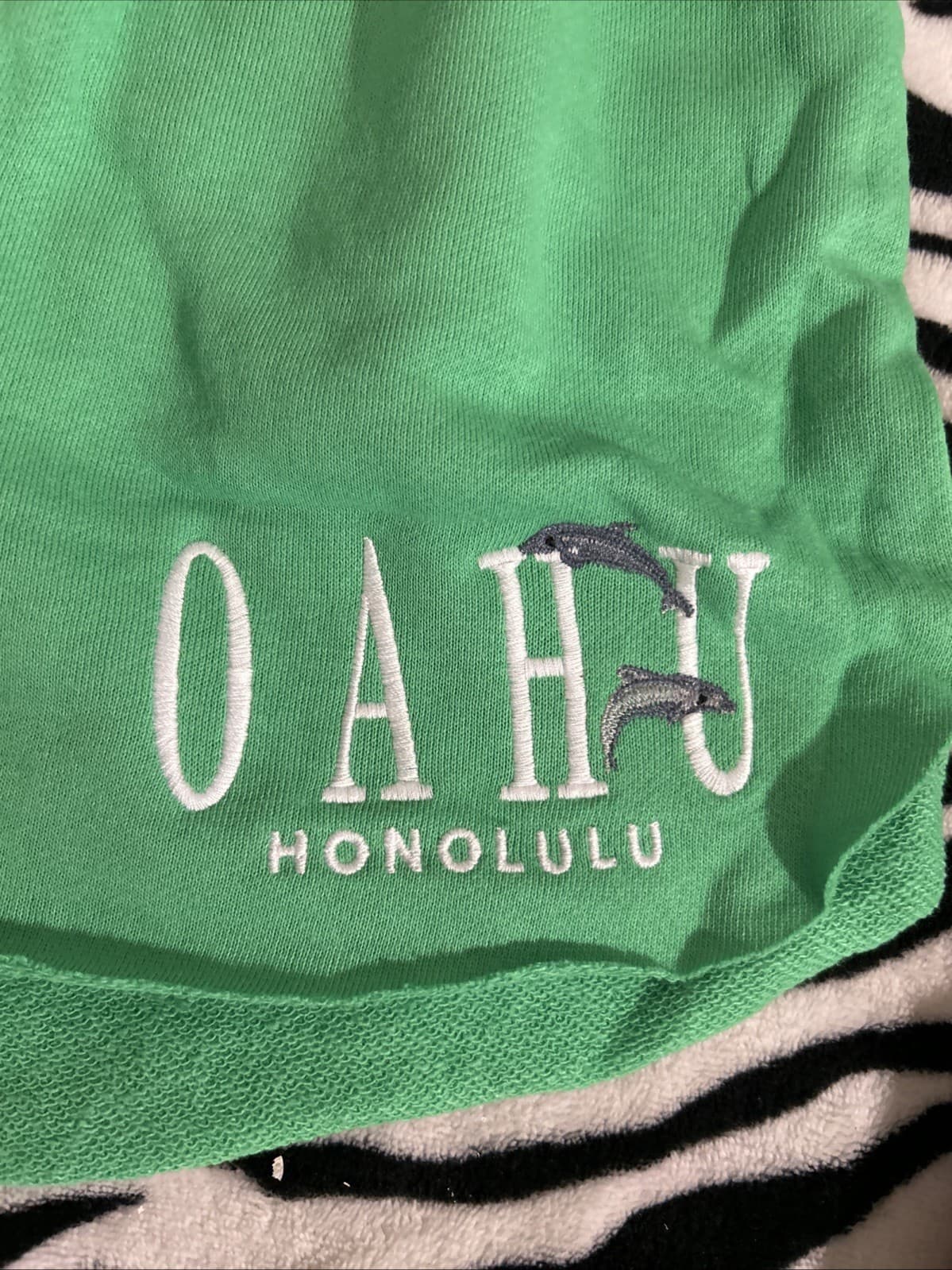 Women’s Vibrant Green Shorts Oahu Honolulu NWT 2X Wild Fable - Thumbnail 2