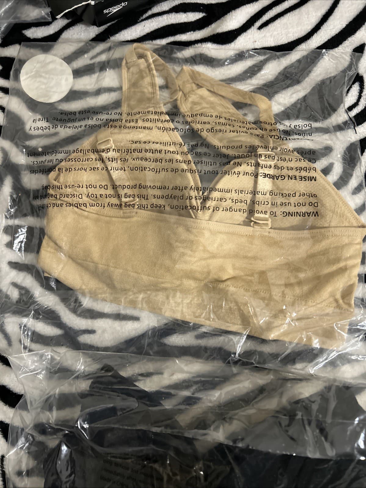 Lot Of 2 Dream By Genie Black And Nude Bra Medium New Removable Pads Stretch - Thumbnail 5