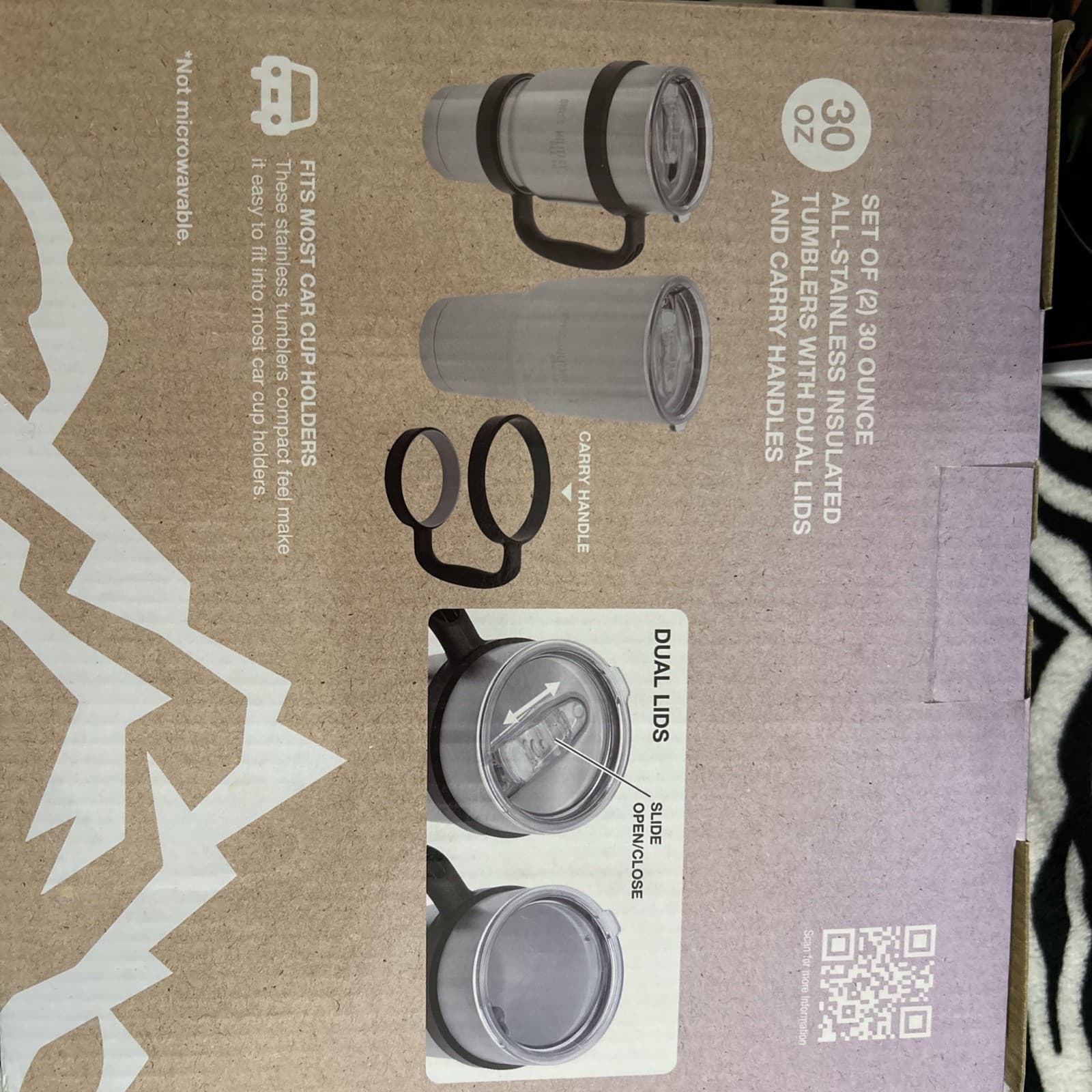 Swiss Military 30oz Set Of 2 All Stainless Insulated Tumblers With Dual Lids - Thumbnail 2